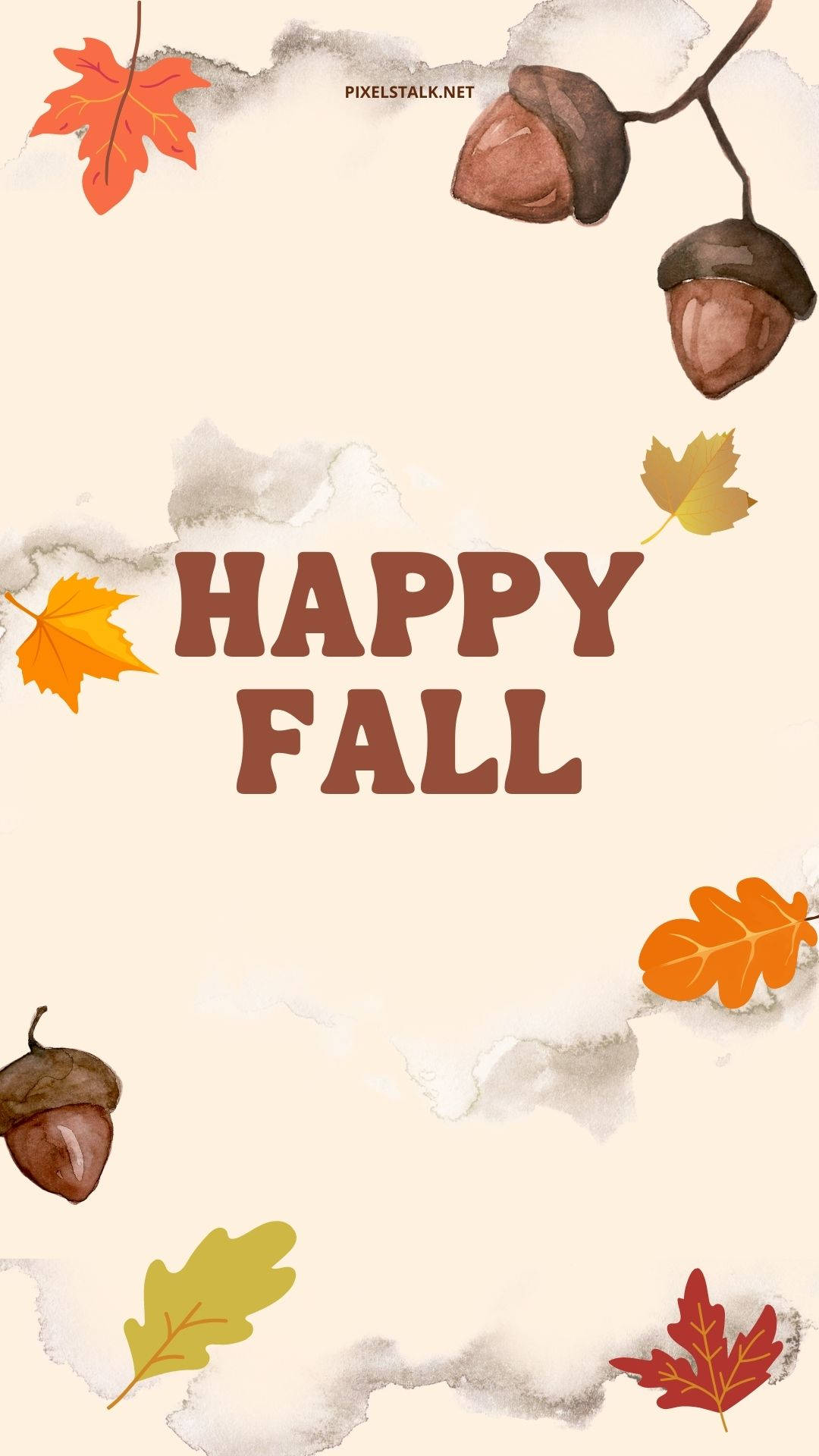 Minimalist Happy Fall Iphone Background