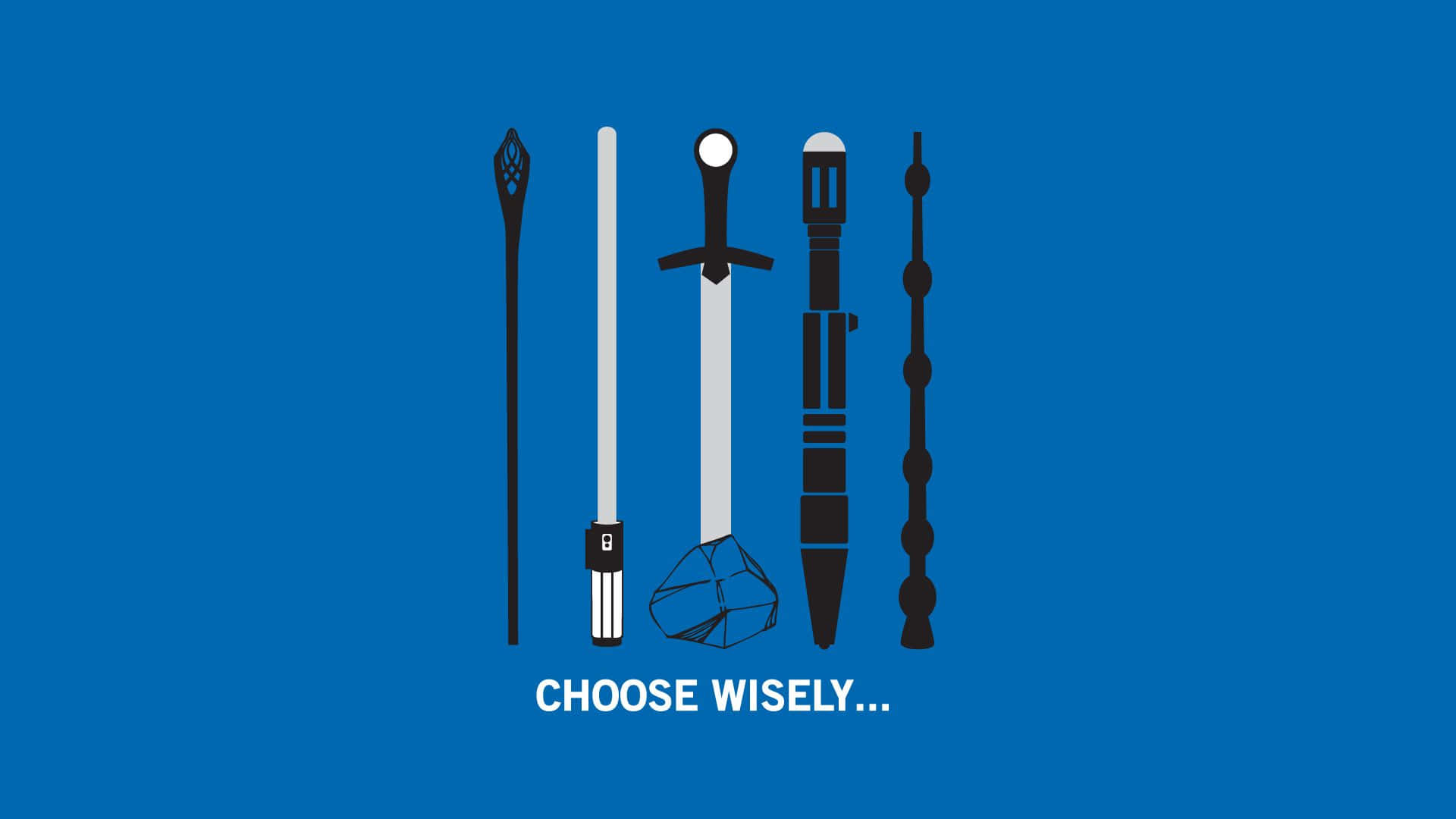 Minimalist Harry Potter Choose Wisely Background