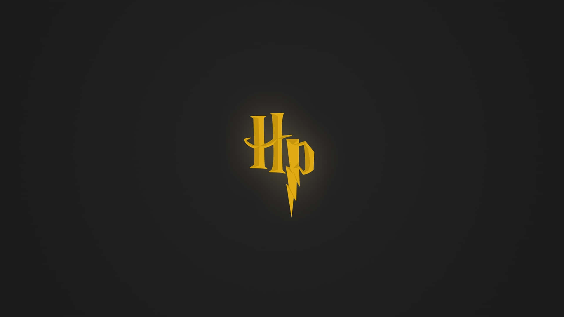 Minimalist Harry Potter Lightning Bolt Logo Background