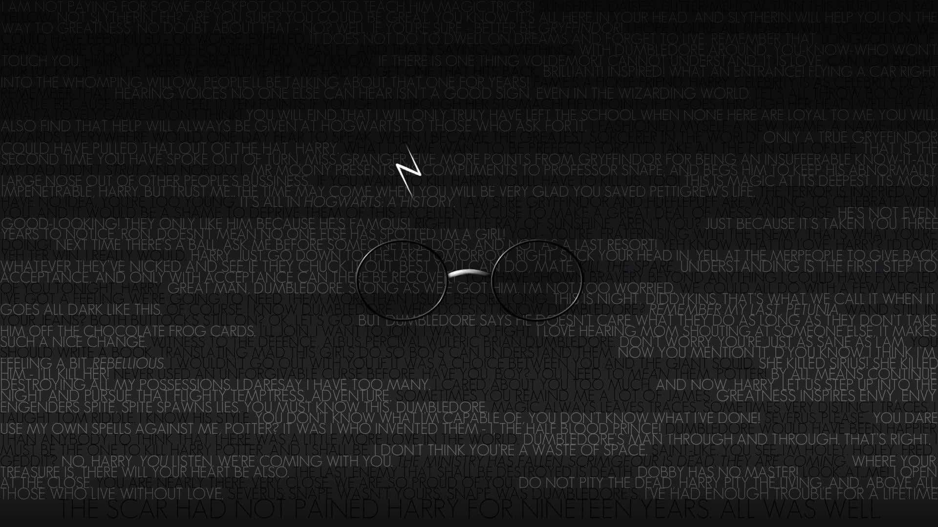 Minimalist_ Harry_ Potter_ Lightning_ Scar_and_ Glasses Background