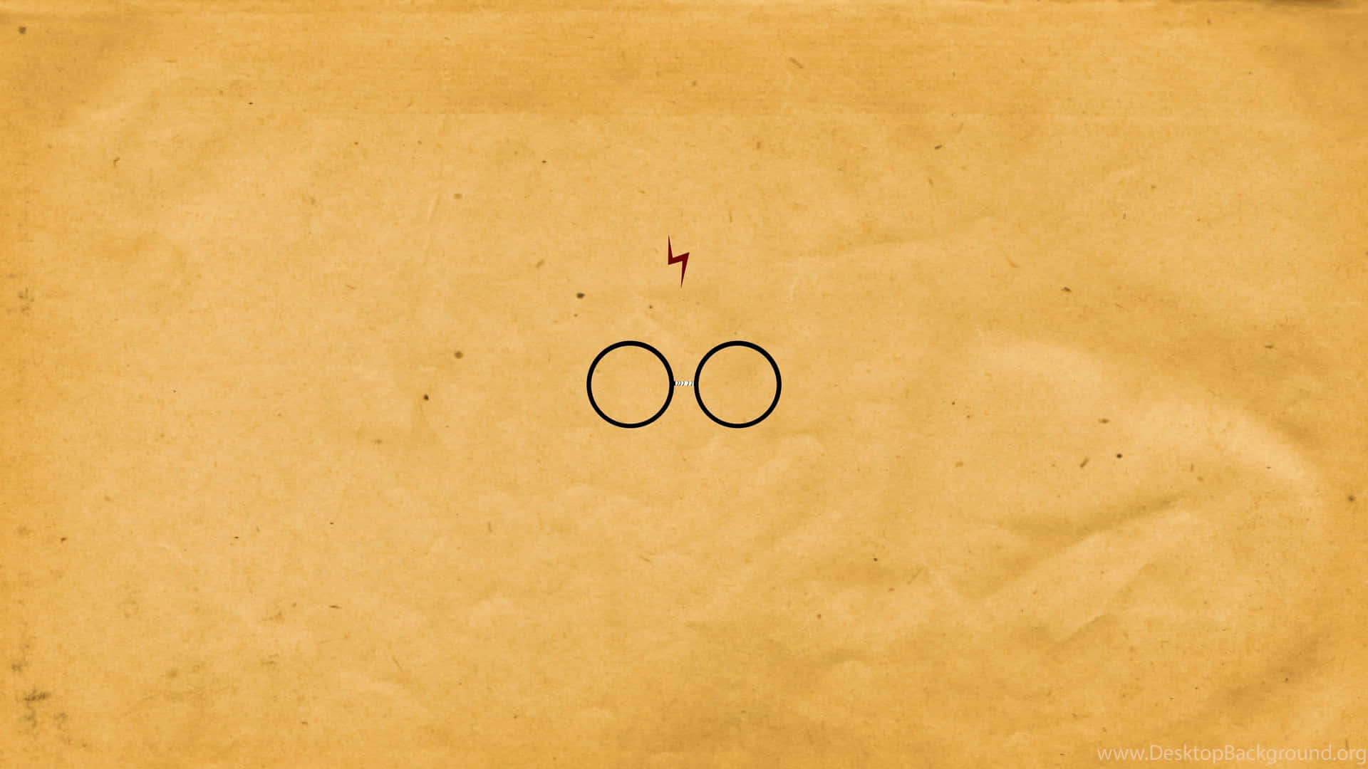 Minimalist Harry Potter Lightning Scarand Glasses Background