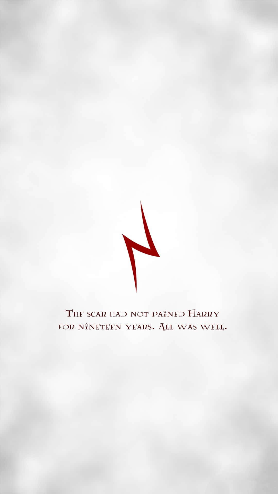 Minimalist Harry Potter Scar Art Background