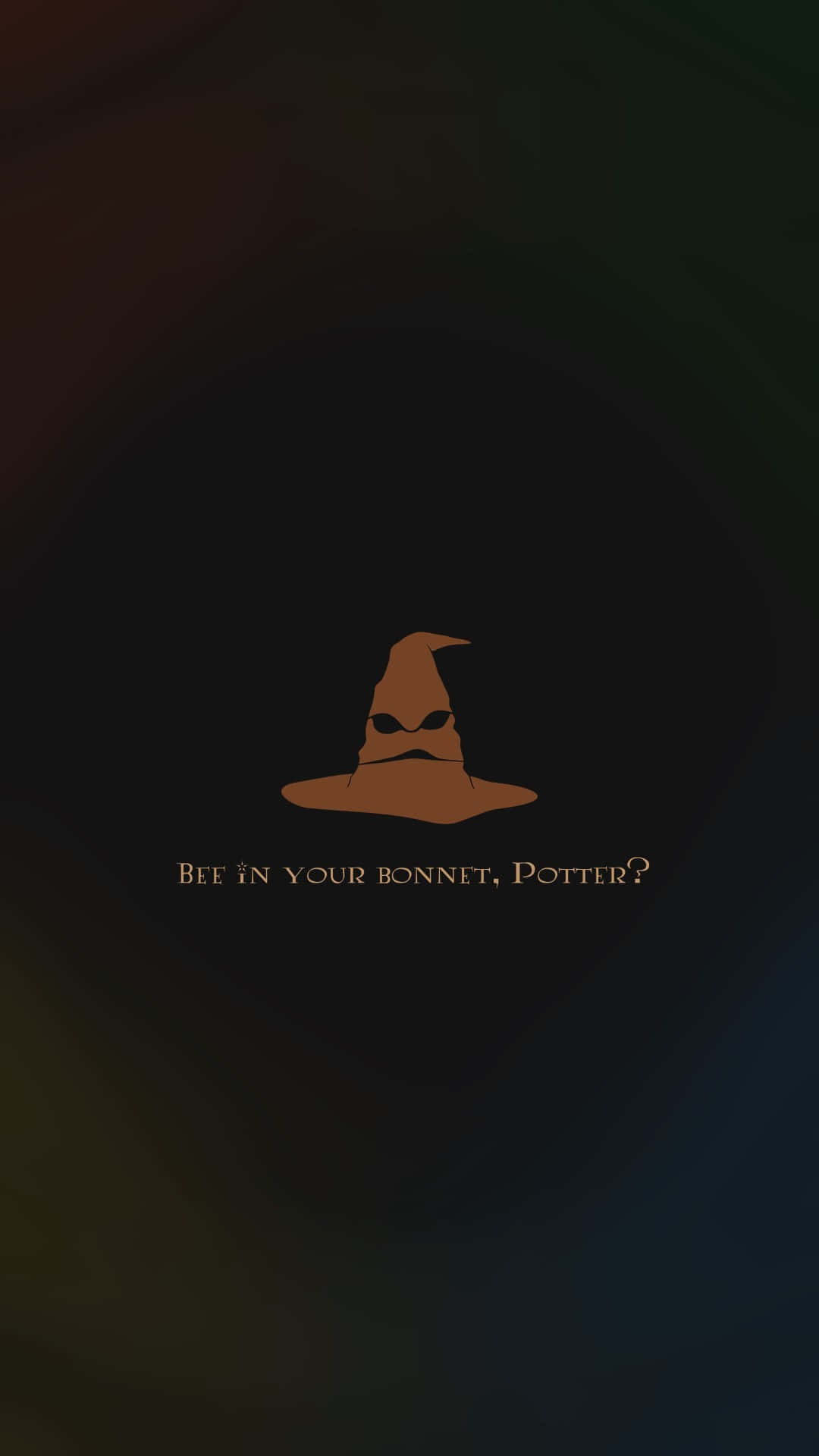 Minimalist Harry Potter Sorting Hat Quote Background