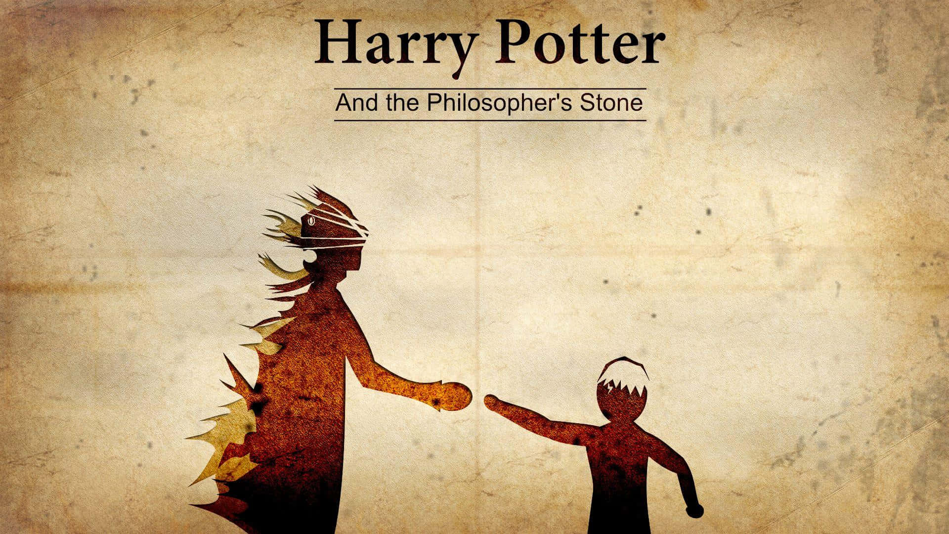 Minimalist Harry Potterand Philosophers Stone Artwork Background
