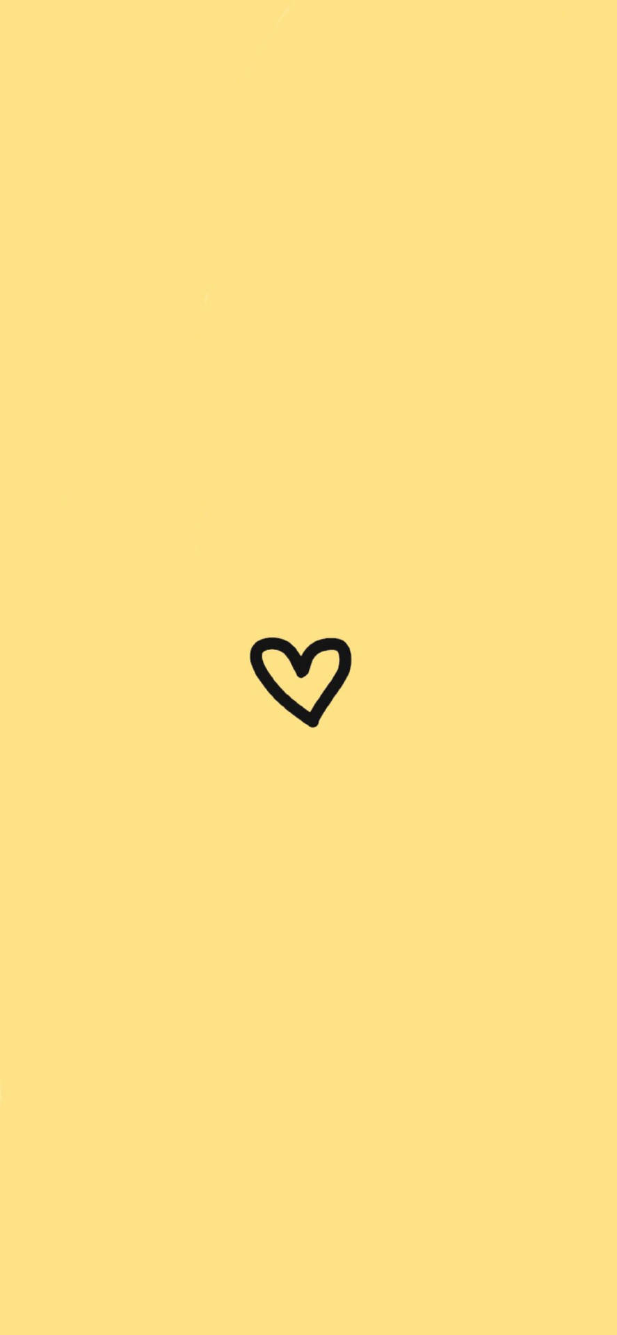 Minimalist Heart Yellow Instagram Profile