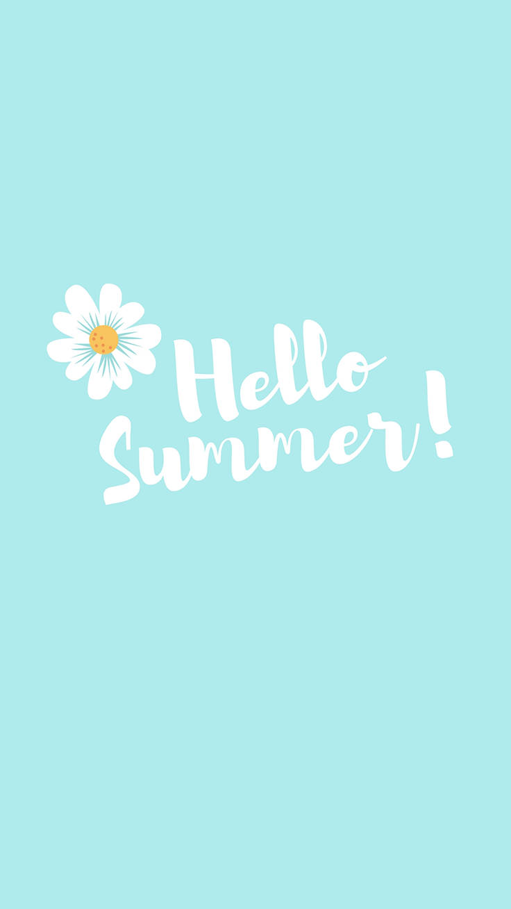 Minimalist Hello Summer Greeting