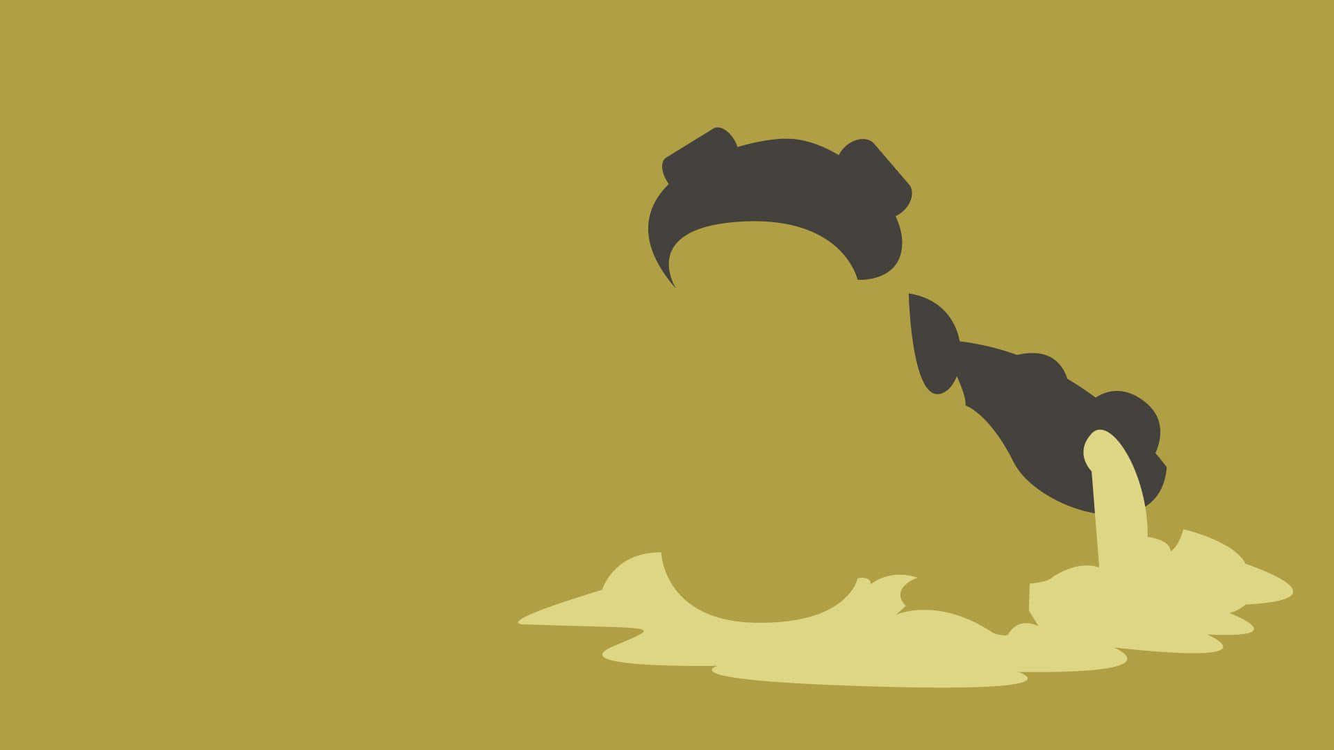 Minimalist Hippowdon Artwork Background