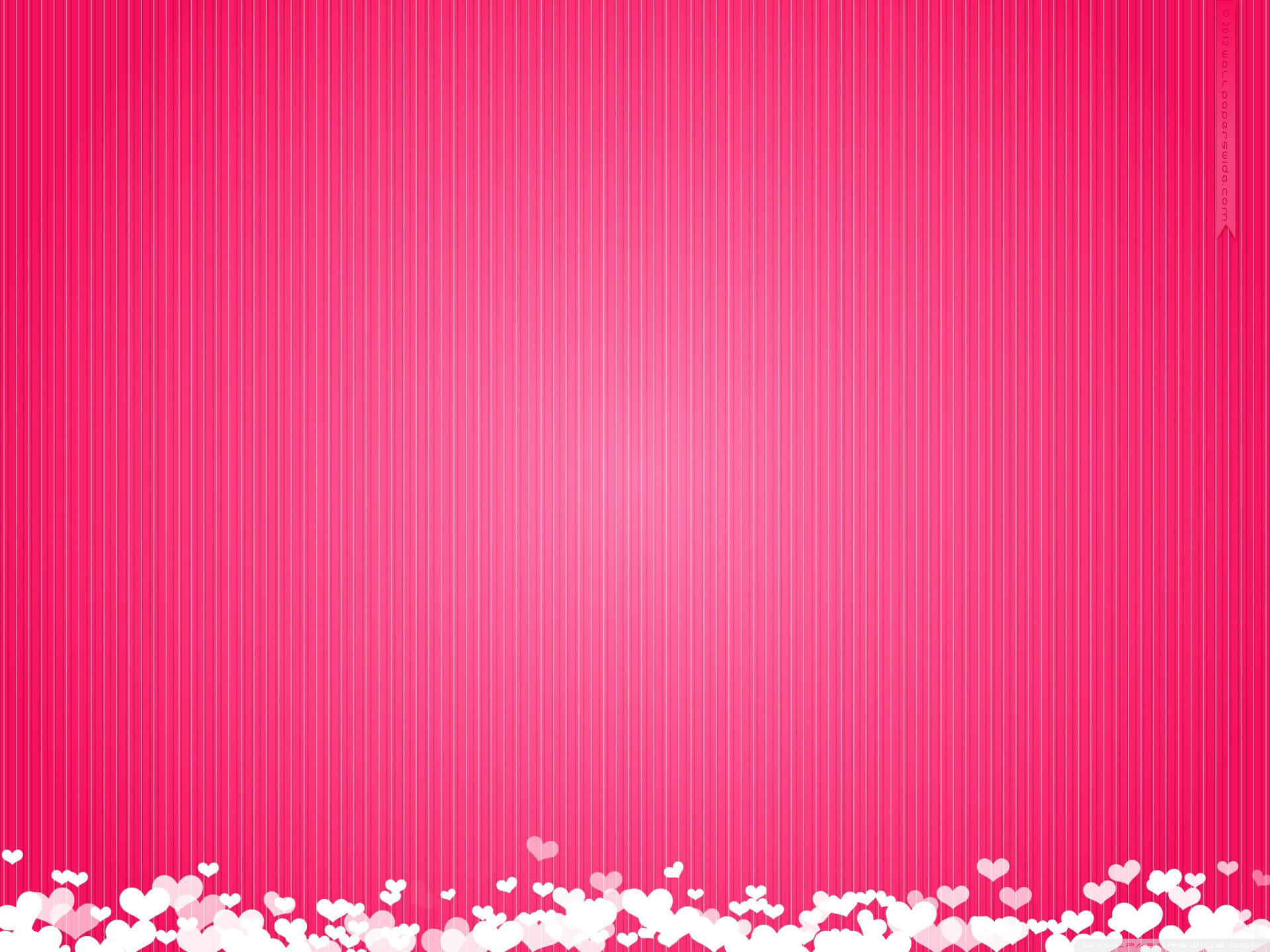 Minimalist Hot Pink Valentine Day Background