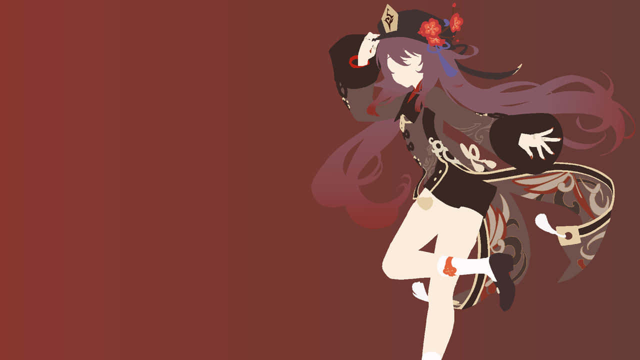 Minimalist Hu Tao Pfp Background