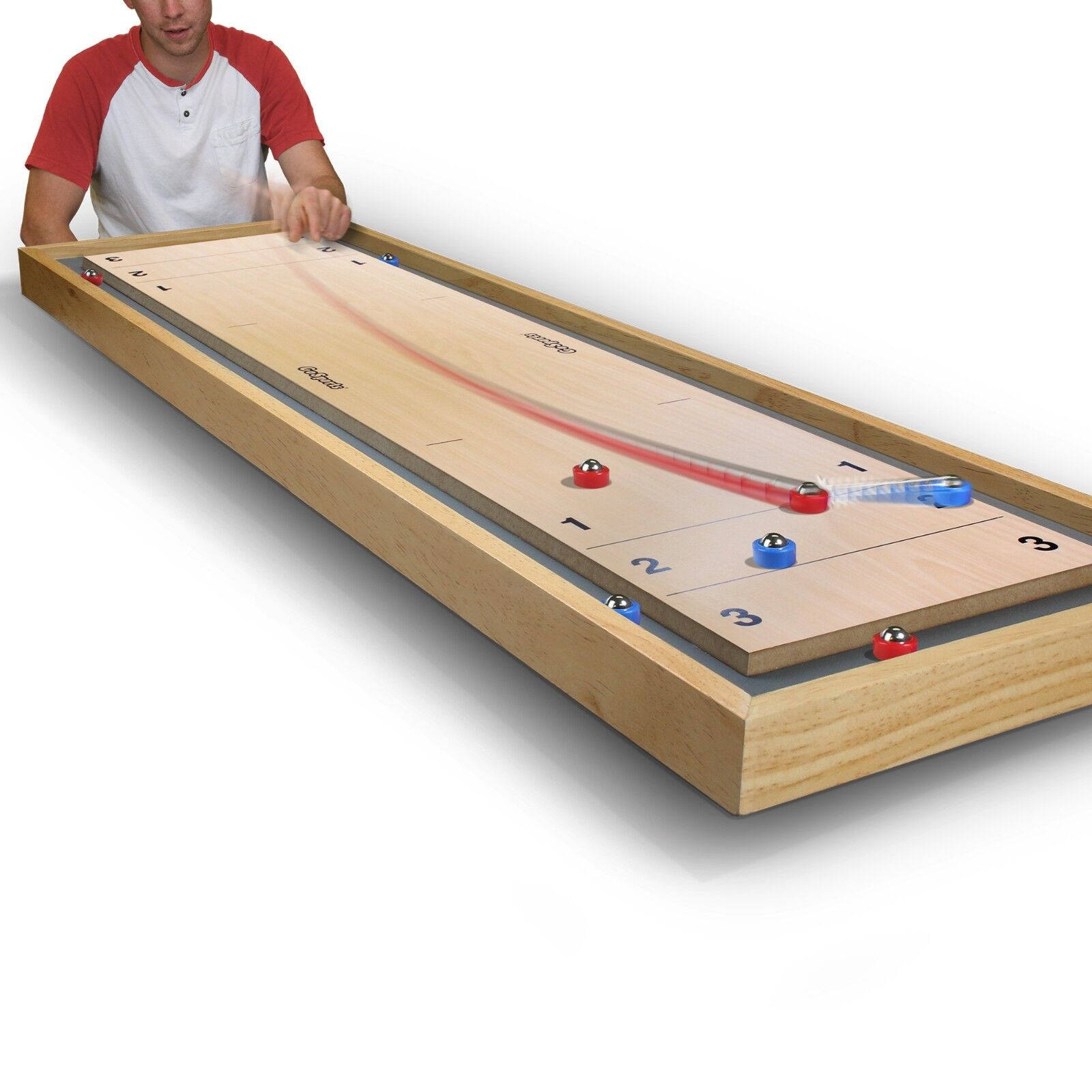 Minimalist Illustration Gosports Shuffleboard Game Background