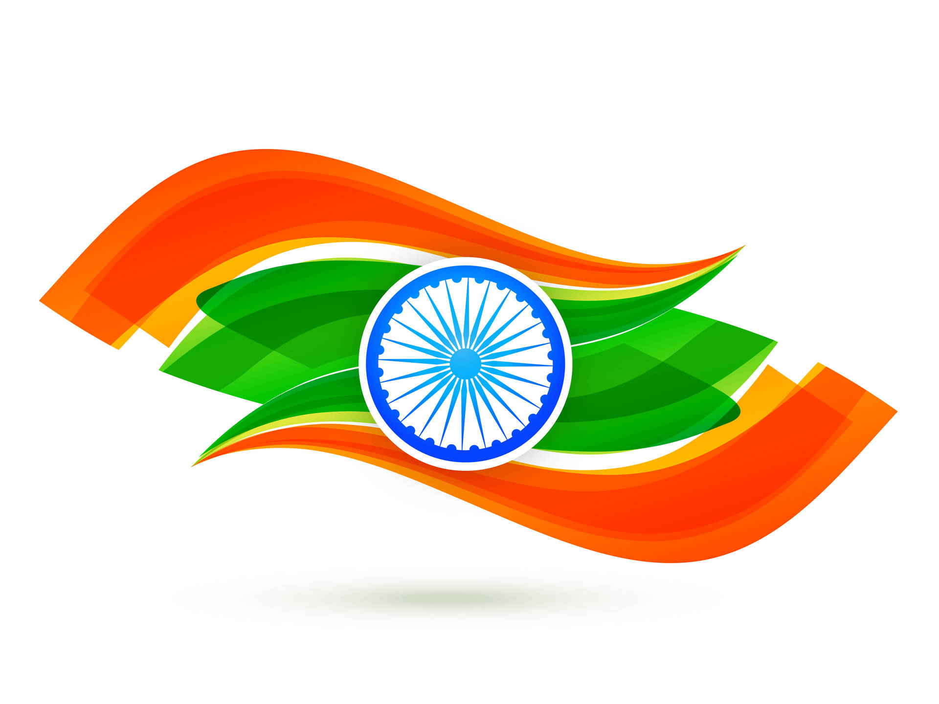 Minimalist Indian Flag Design Background