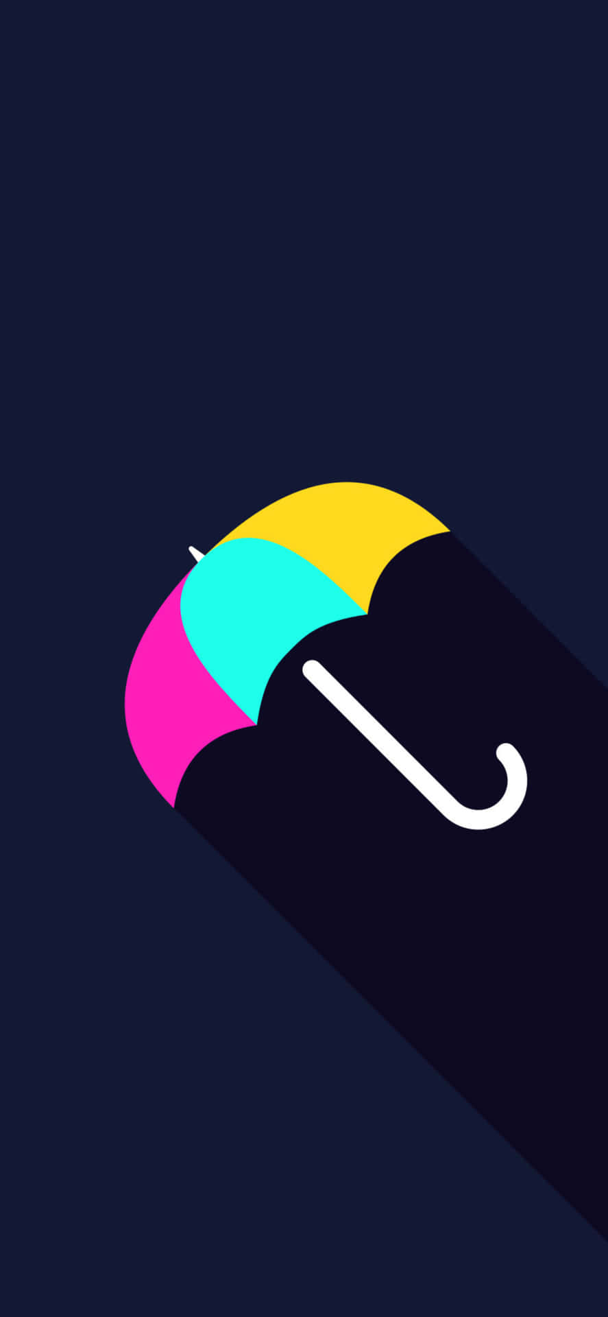 Minimalist Iphone X Cute Colorful Umbrella Background
