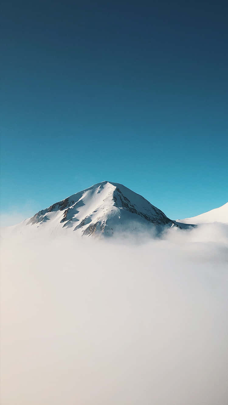 Minimalist Iphone X Glacier Mountain Summit