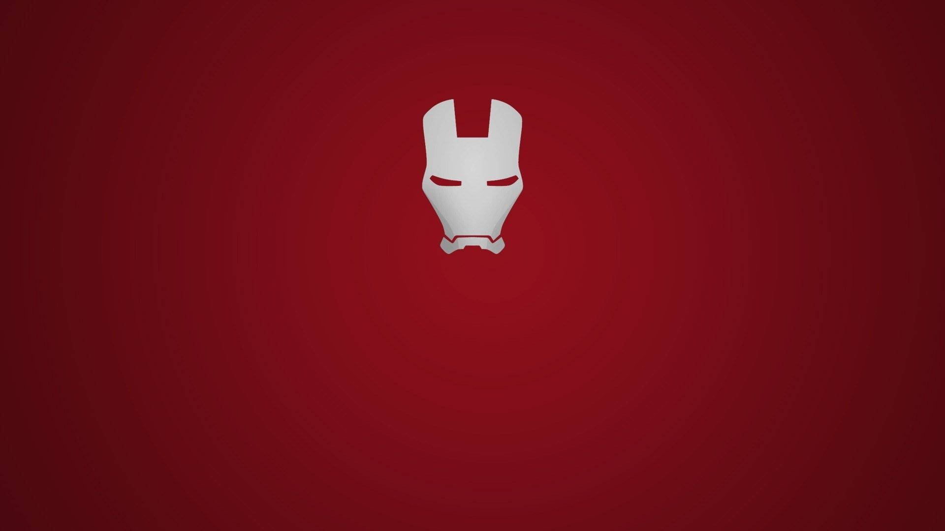 Minimalist Iron Man Logo Mask Background