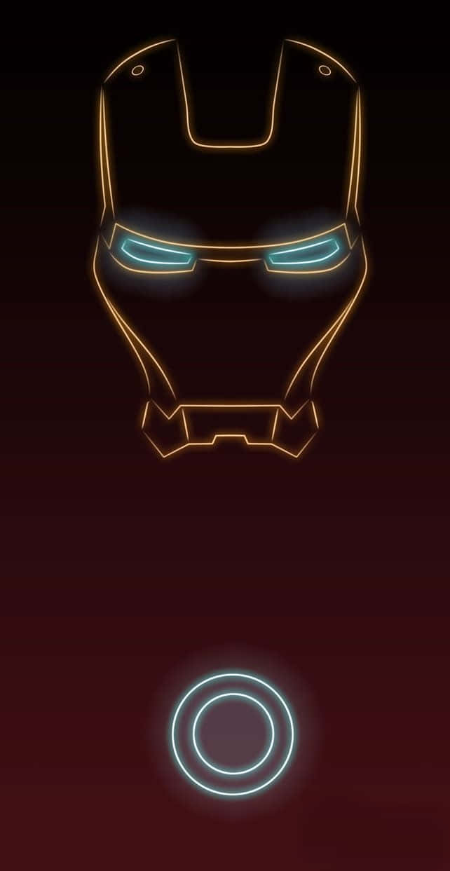 Minimalist Iron Man Neon Iphone X
