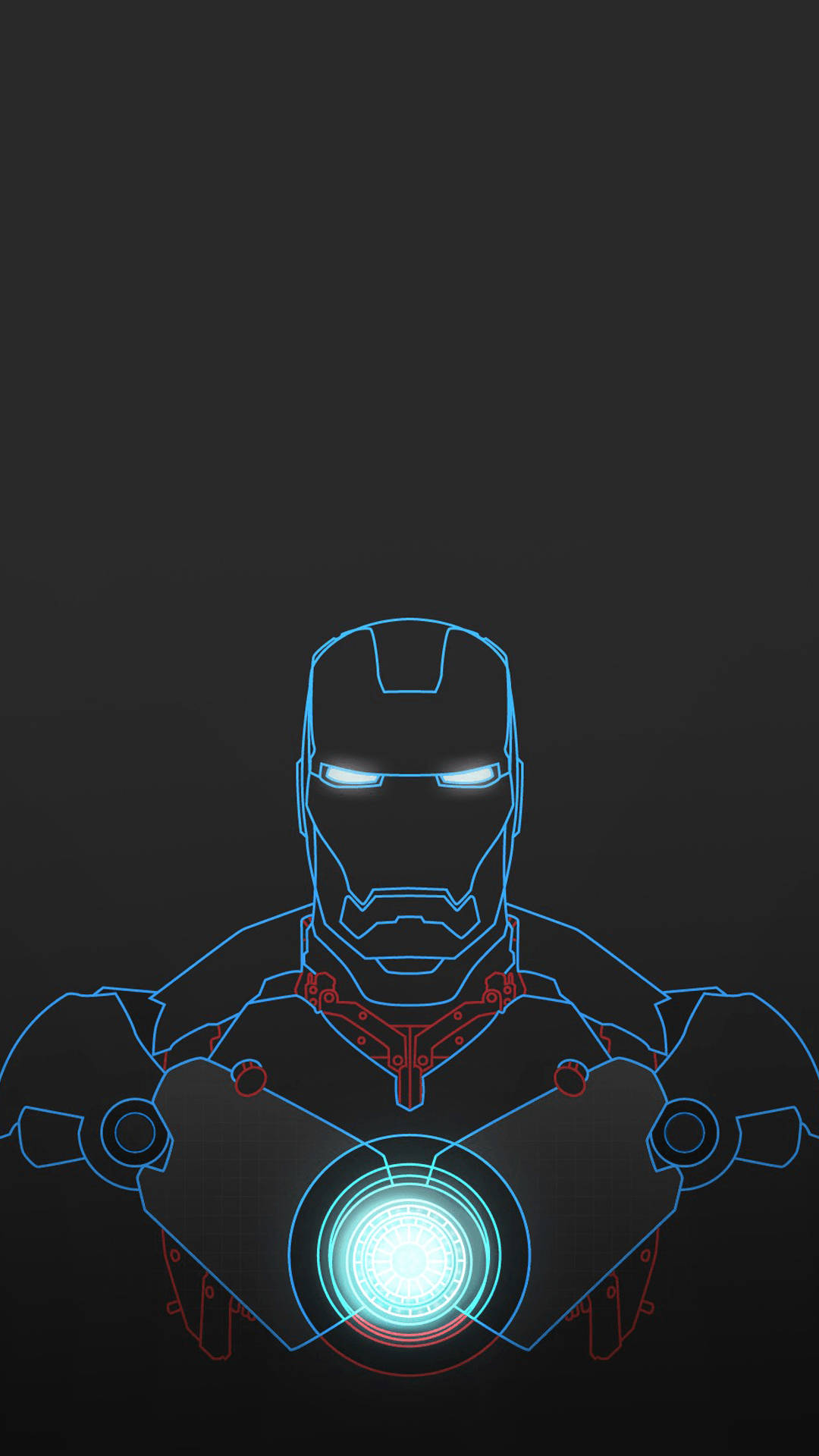 Minimalist Iron Man Phone Background