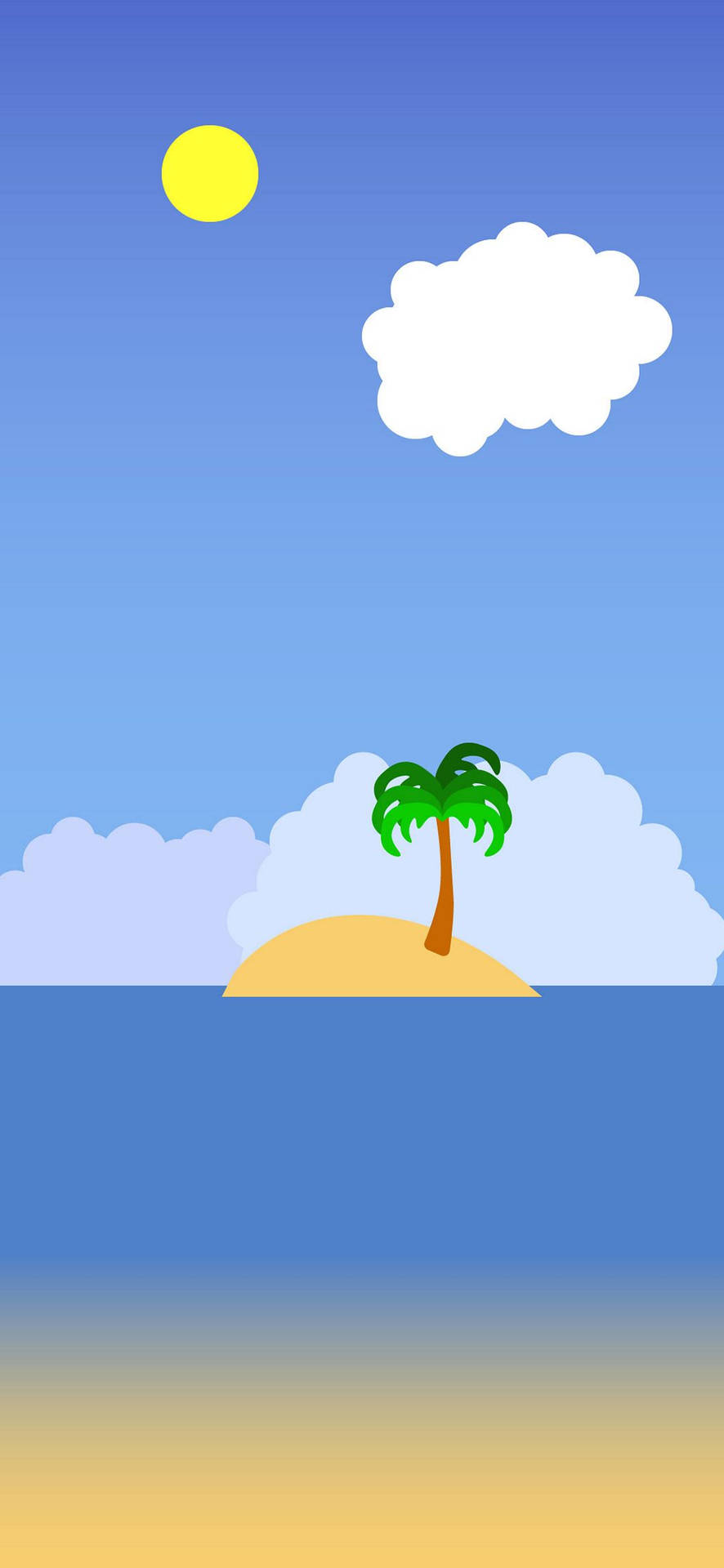 Minimalist Island Background