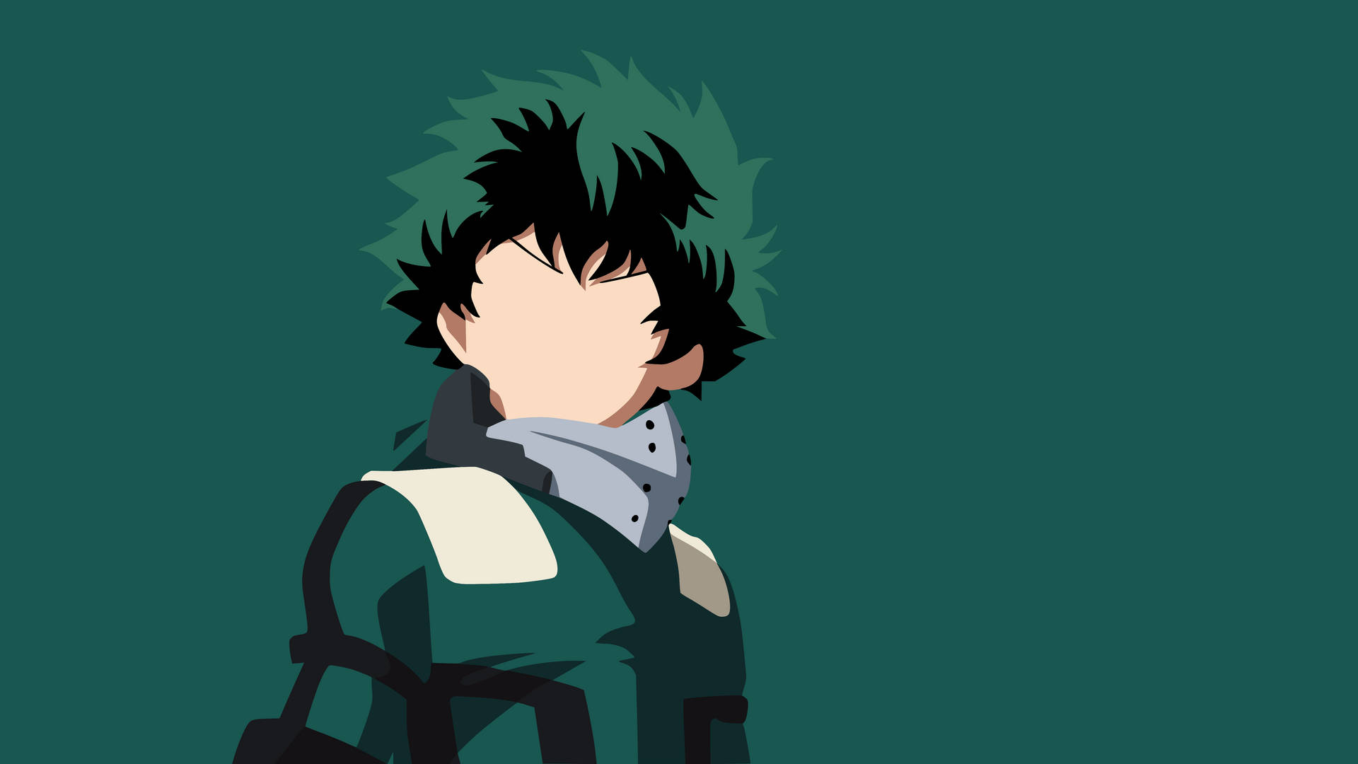 Minimalist Izuku Midoriya 4k Desktop Background