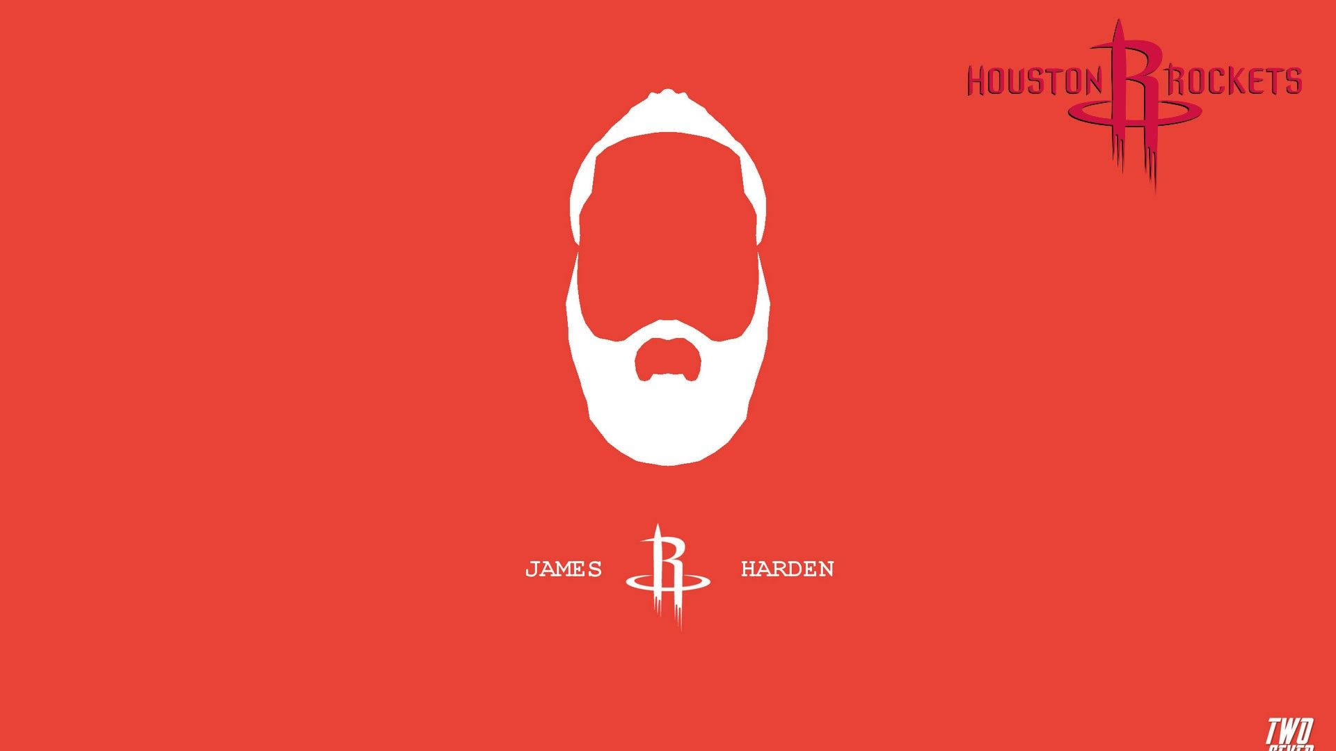 Minimalist James Harden Beard Logo