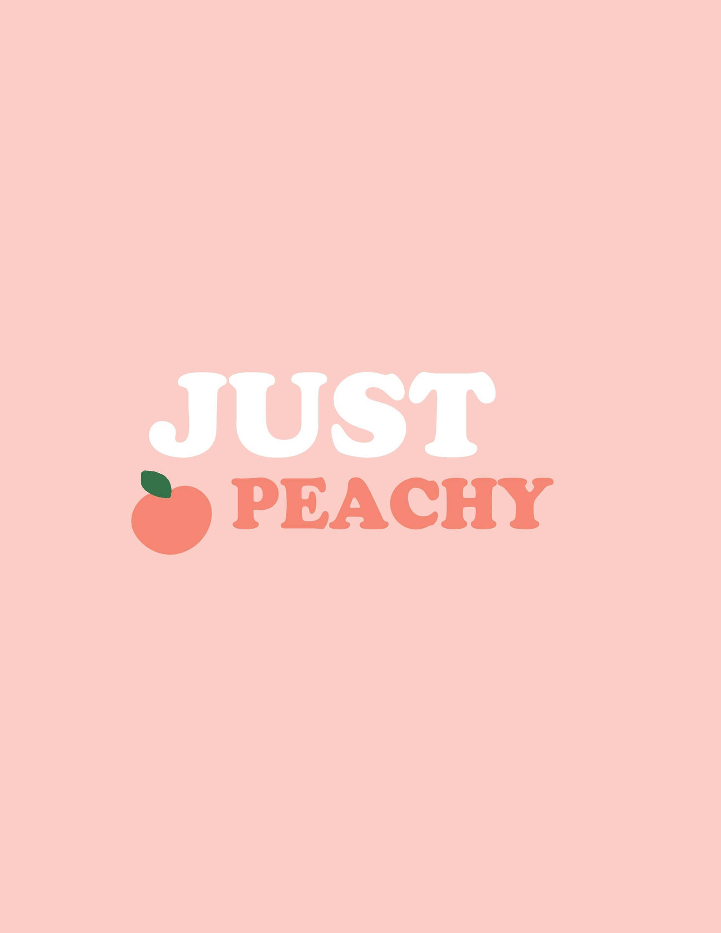 Minimalist Just Peachy Background Background