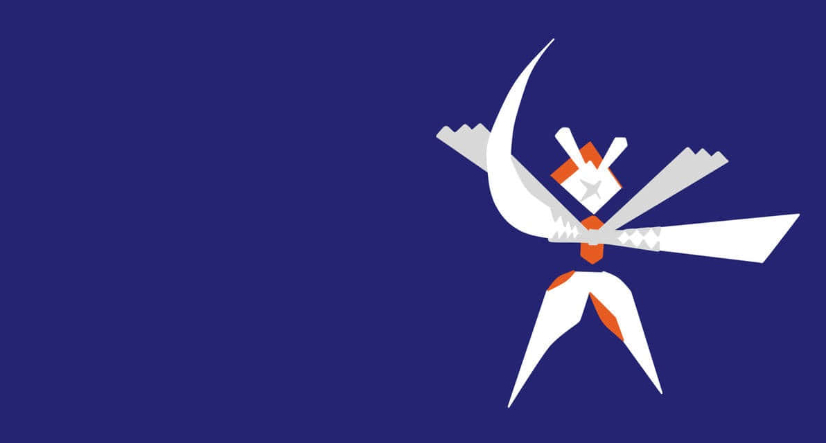Minimalist Kartana Illustration On Blue Background Background
