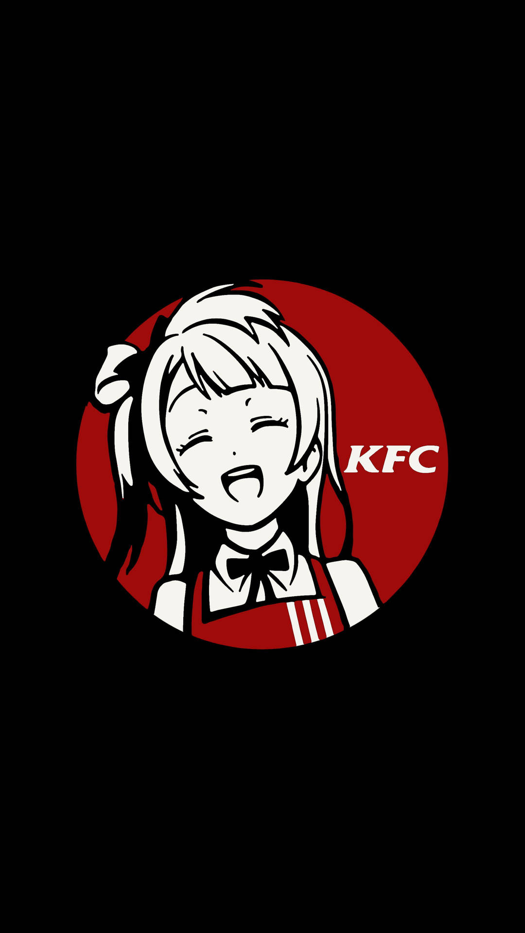 Minimalist Kfc Anime Girl Background