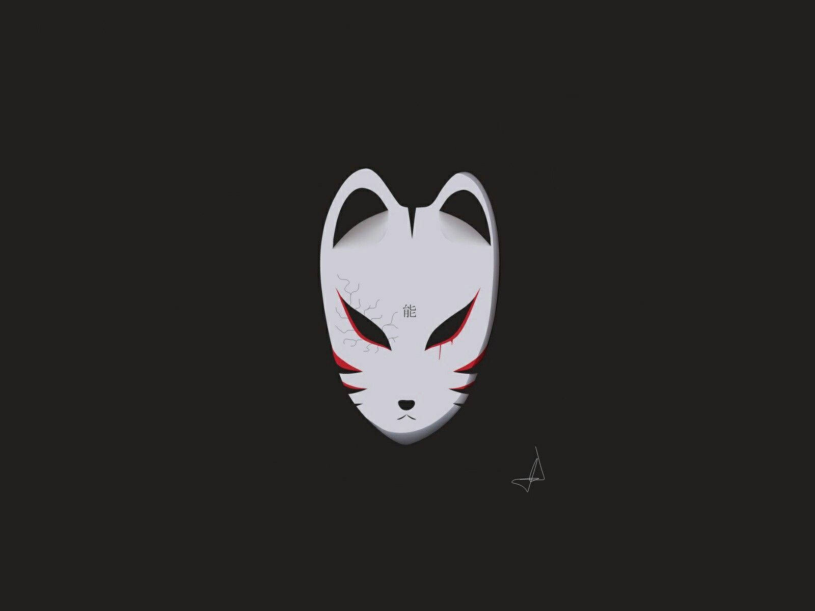 Minimalist Kitsune Background