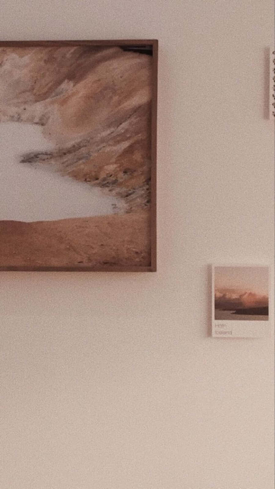 Minimalist Korean Beige Aesthetic Background