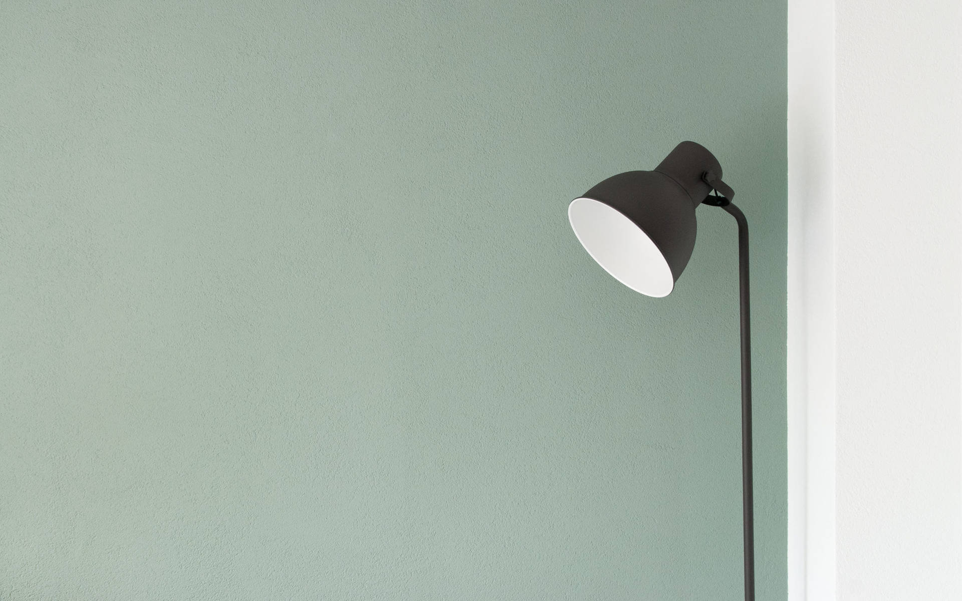 Minimalist Lamp On Pastel Gray Color Background