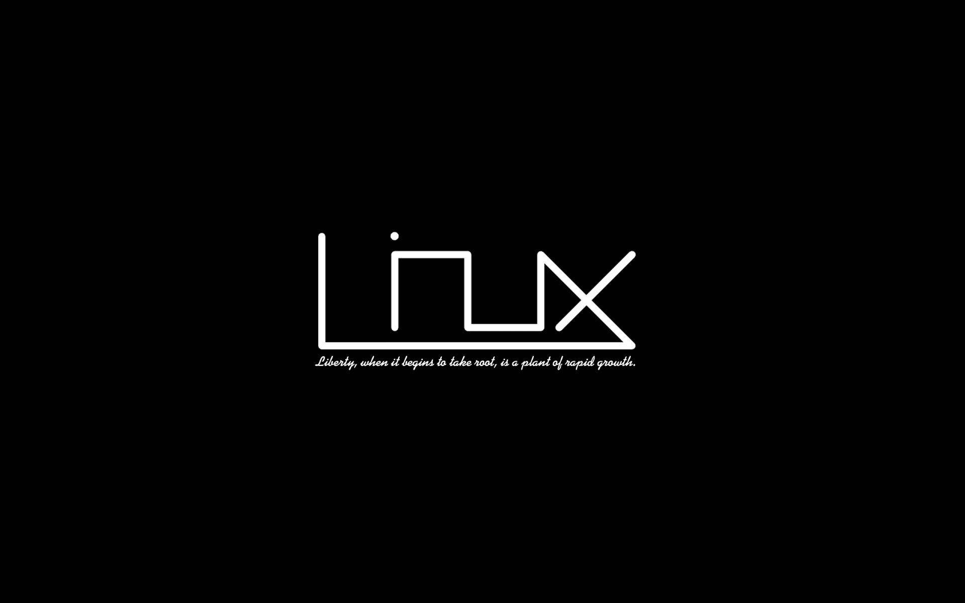 Minimalist Linux Desktop Typography Art Background