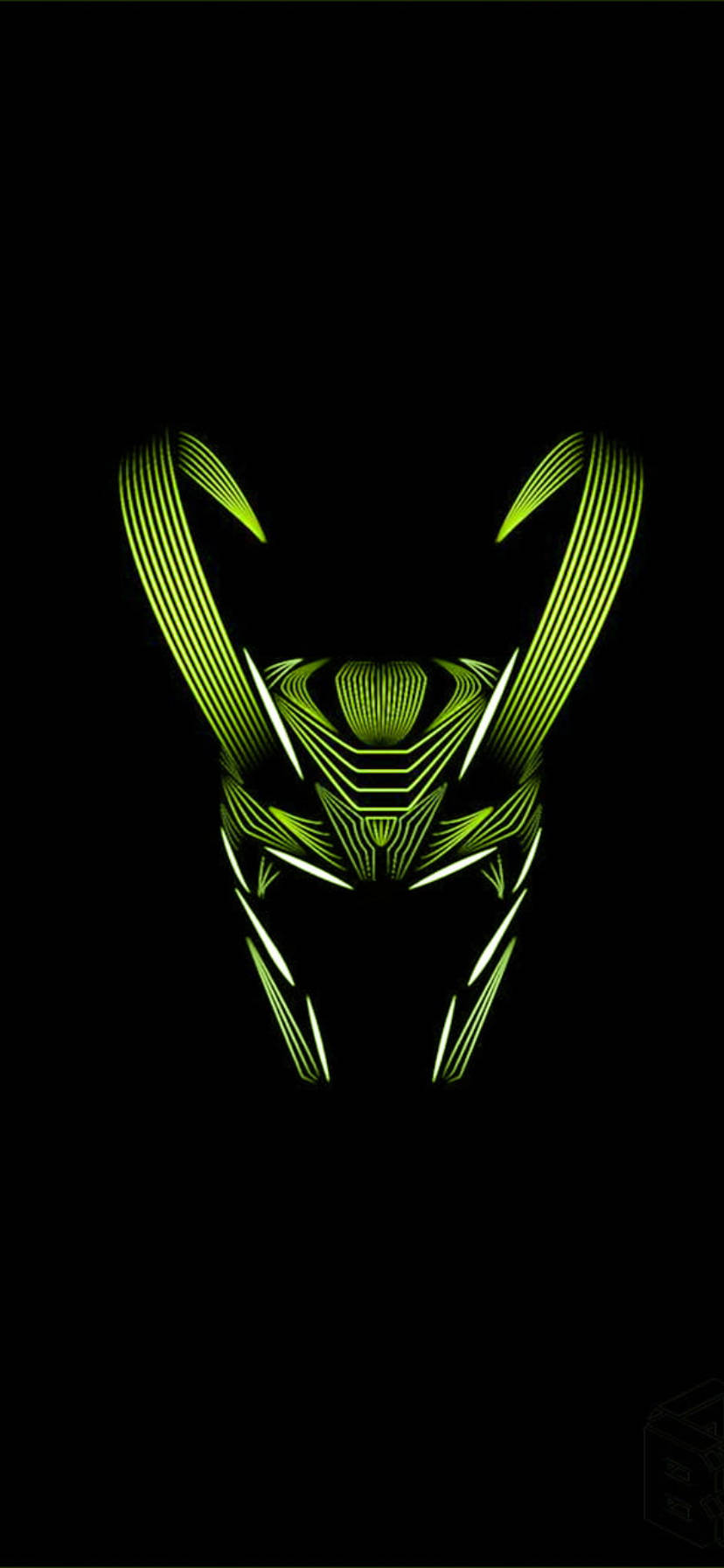 Minimalist Loki Helmet Marvel Iphone Xr Background