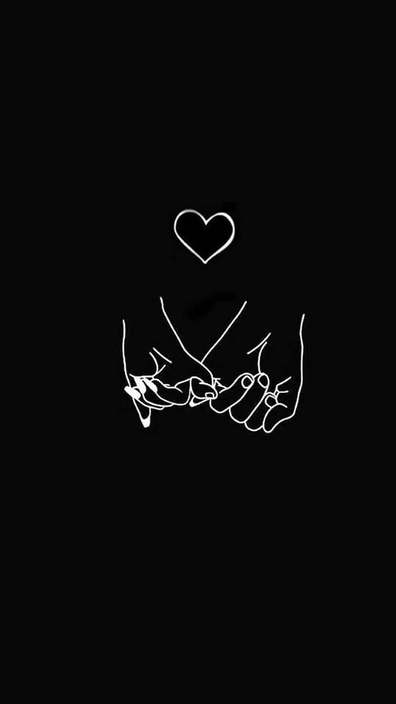 Minimalist_ Love_ Hands_and_ Heart Background