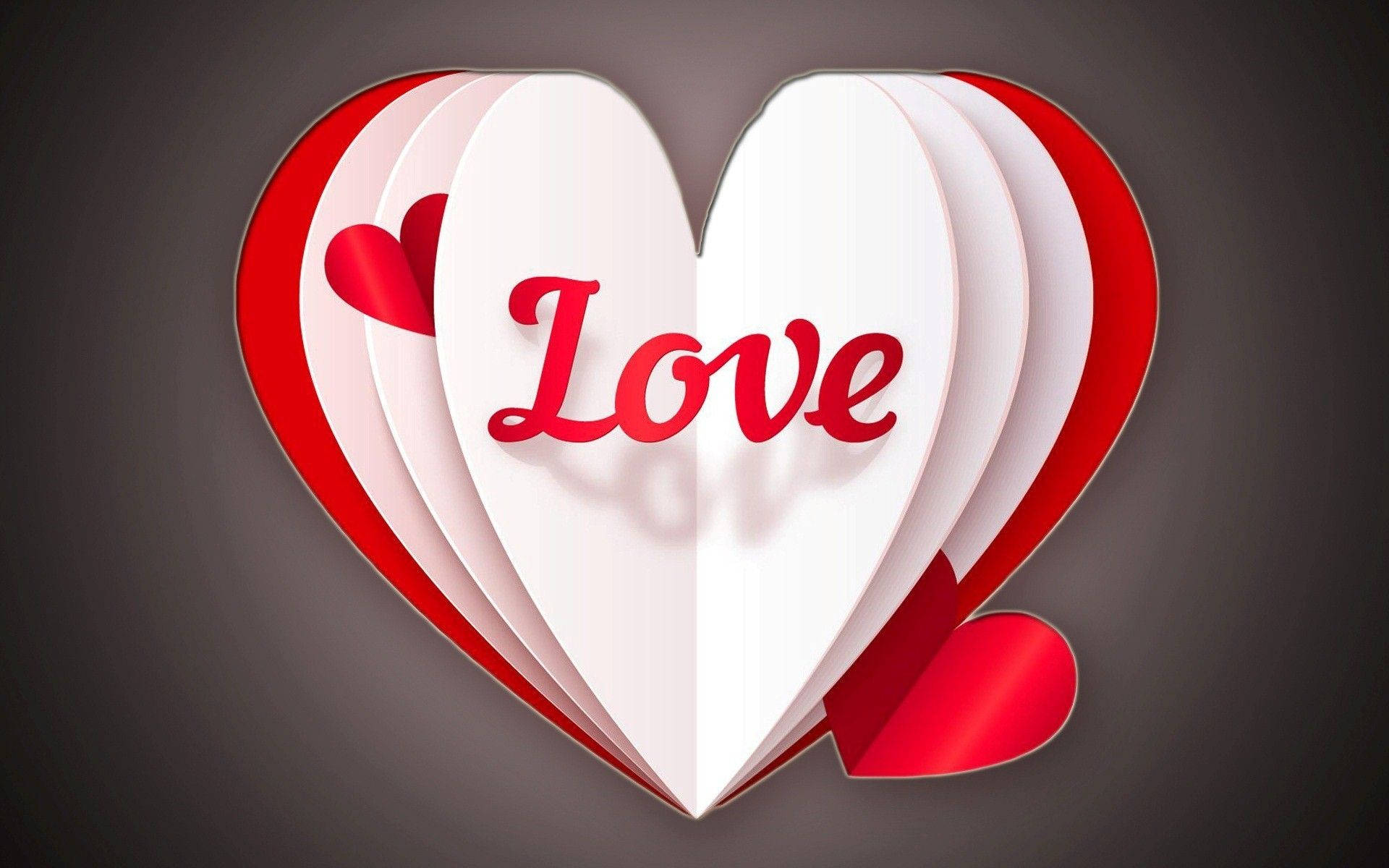 Minimalist Love Heart Artwork Background