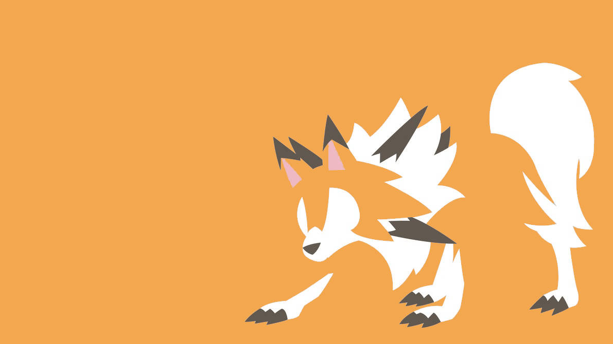 Minimalist Lycanroc Orange