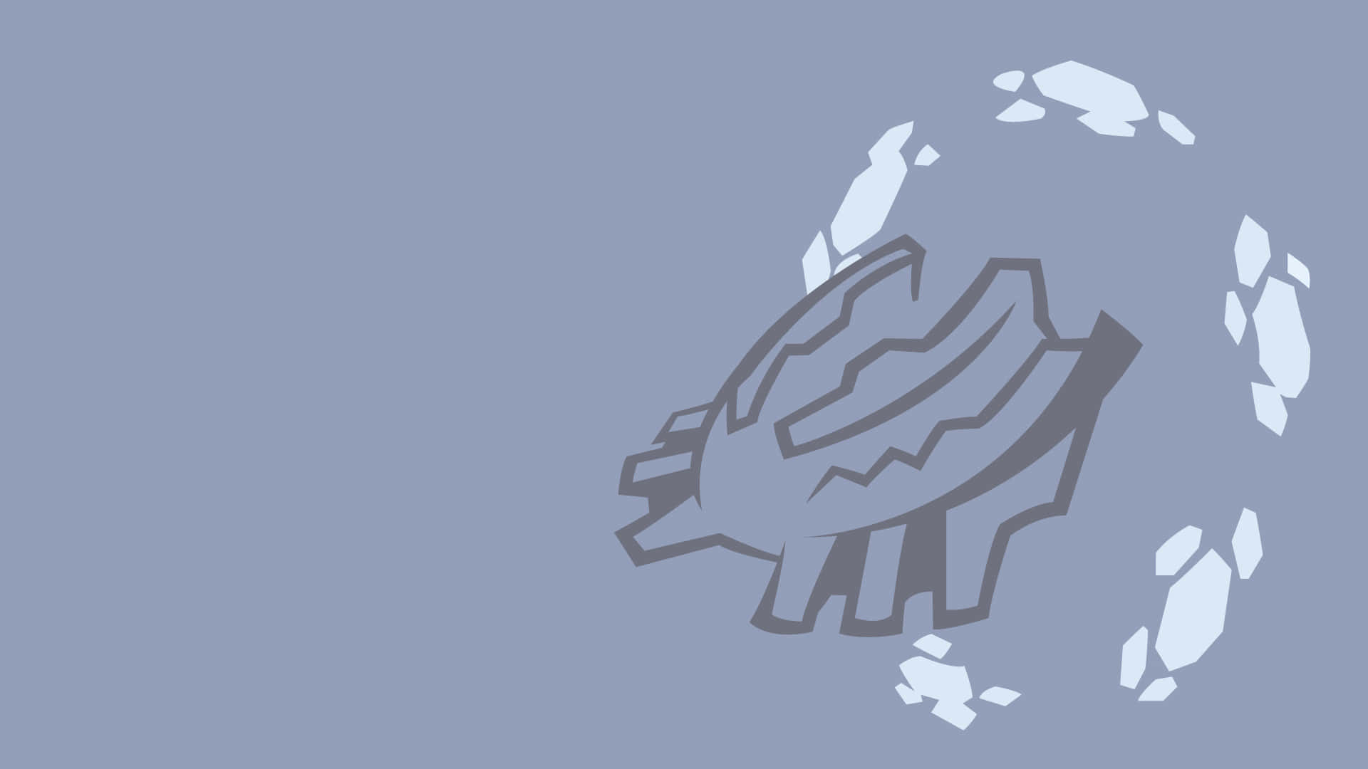 Minimalist Mega Steelix Head Art