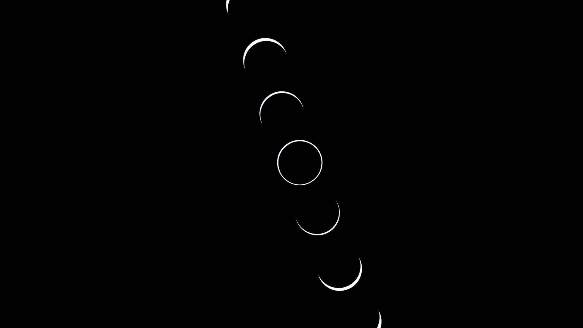 Minimalist Moon Phases Graphic Background