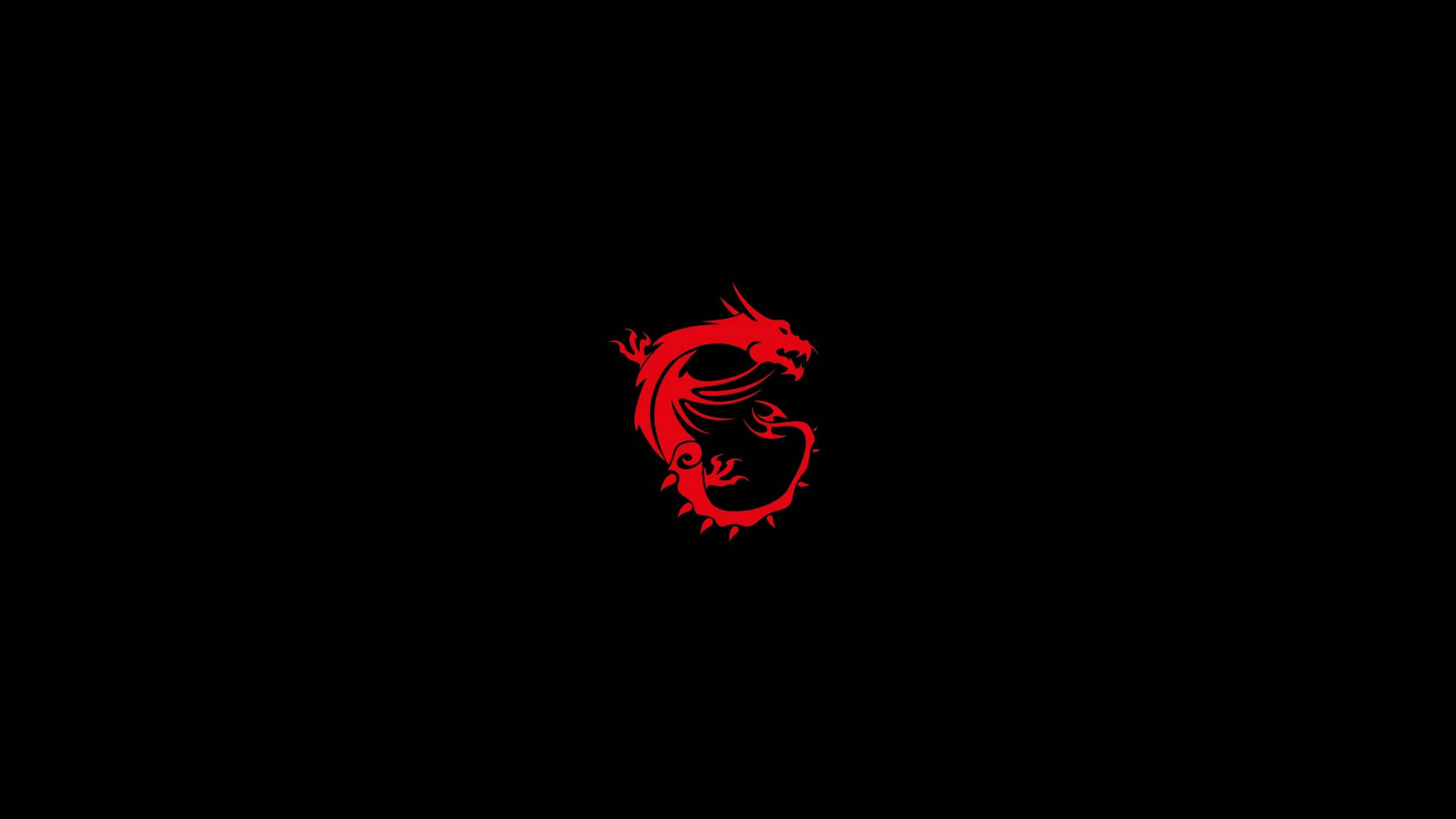 Minimalist Msi Red Dragon Background