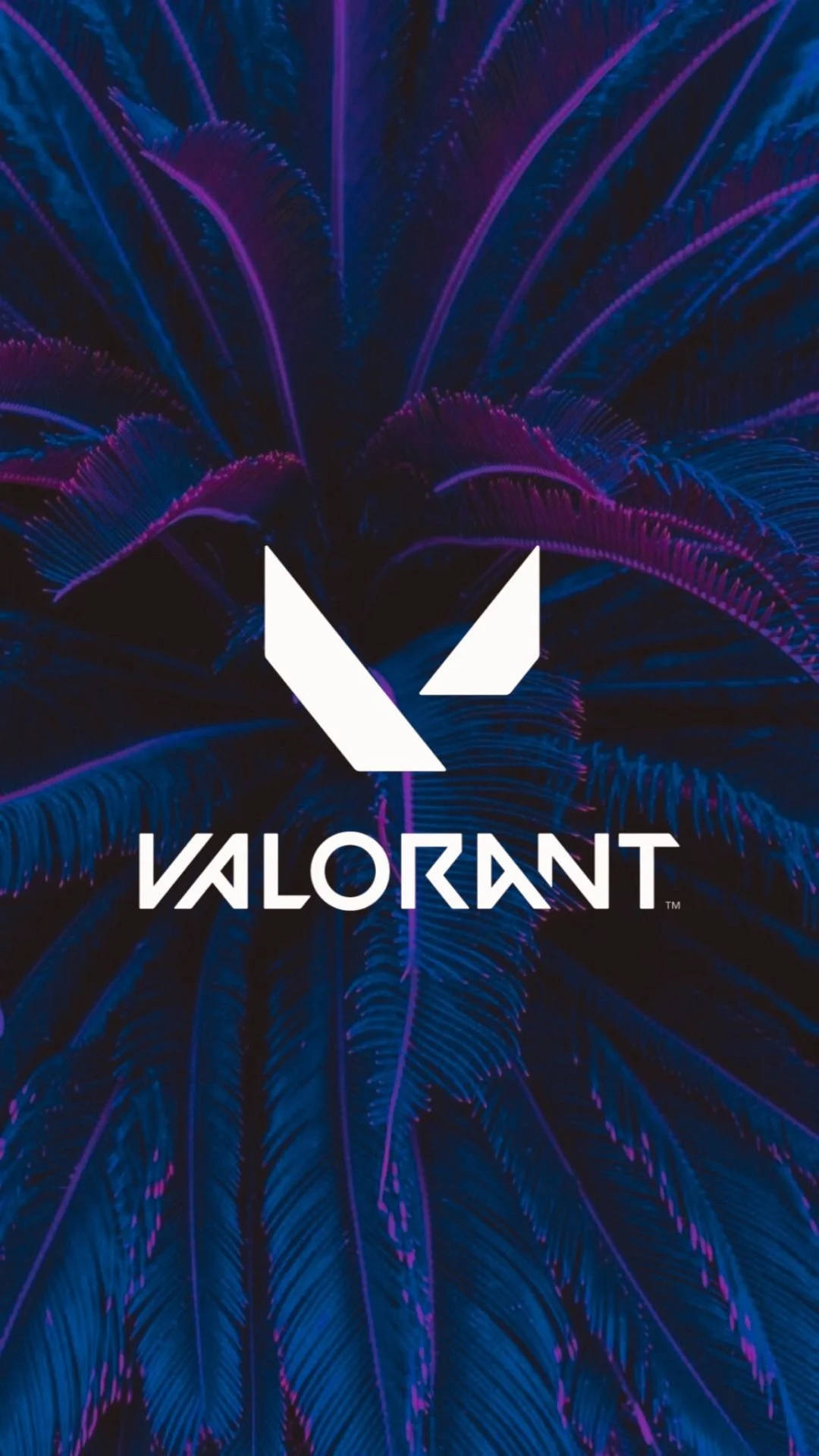 Minimalist Neon Valorant Logo Iphone Background