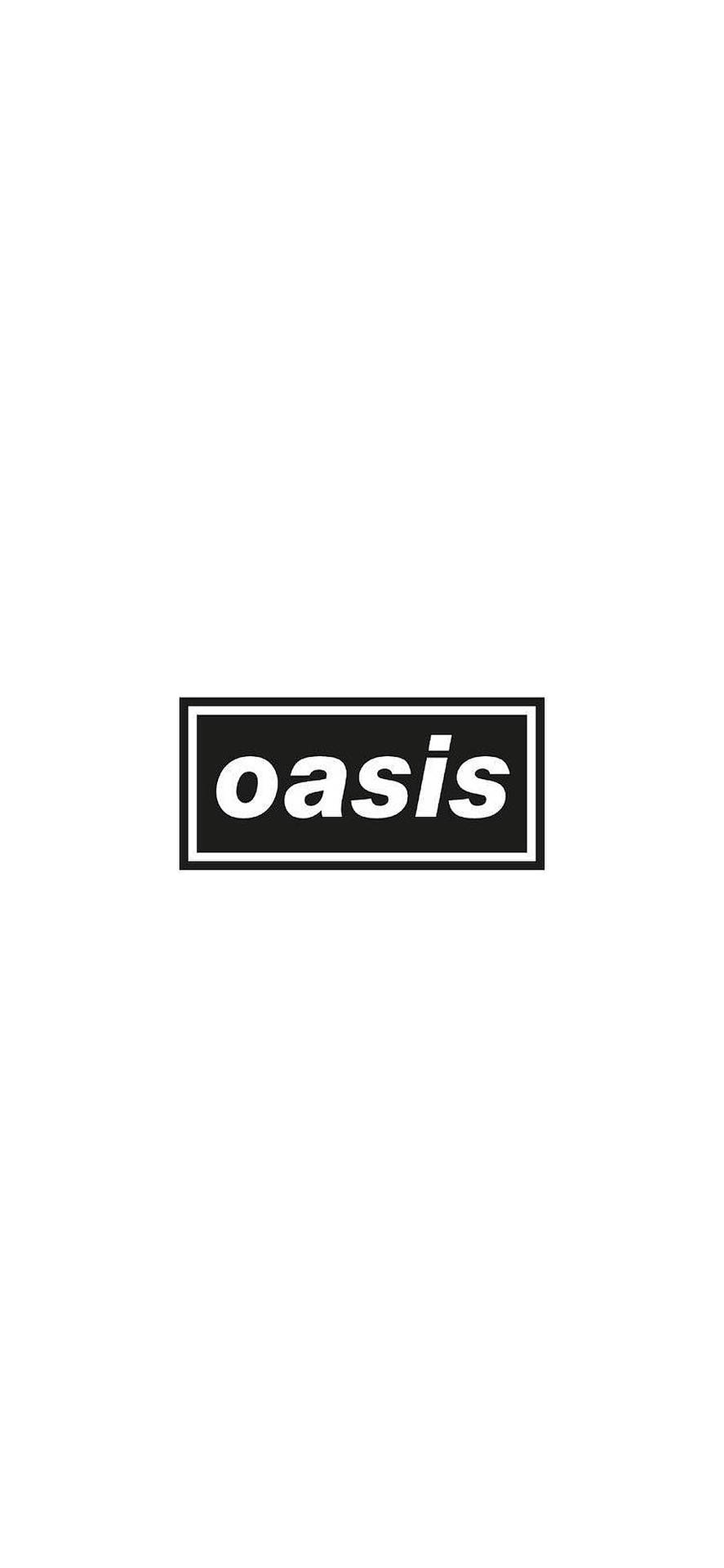 Minimalist Oasis Band Logo Background