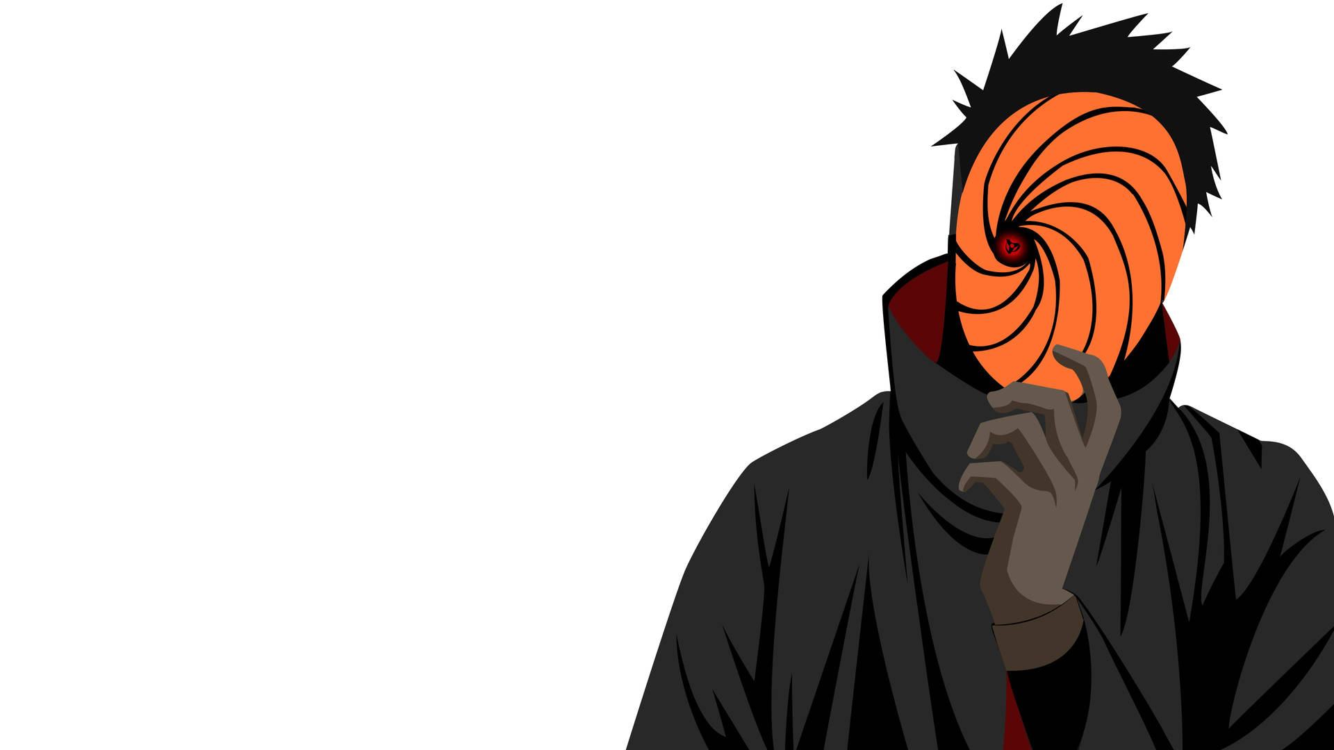 Minimalist Obito Uchiha 4k Background