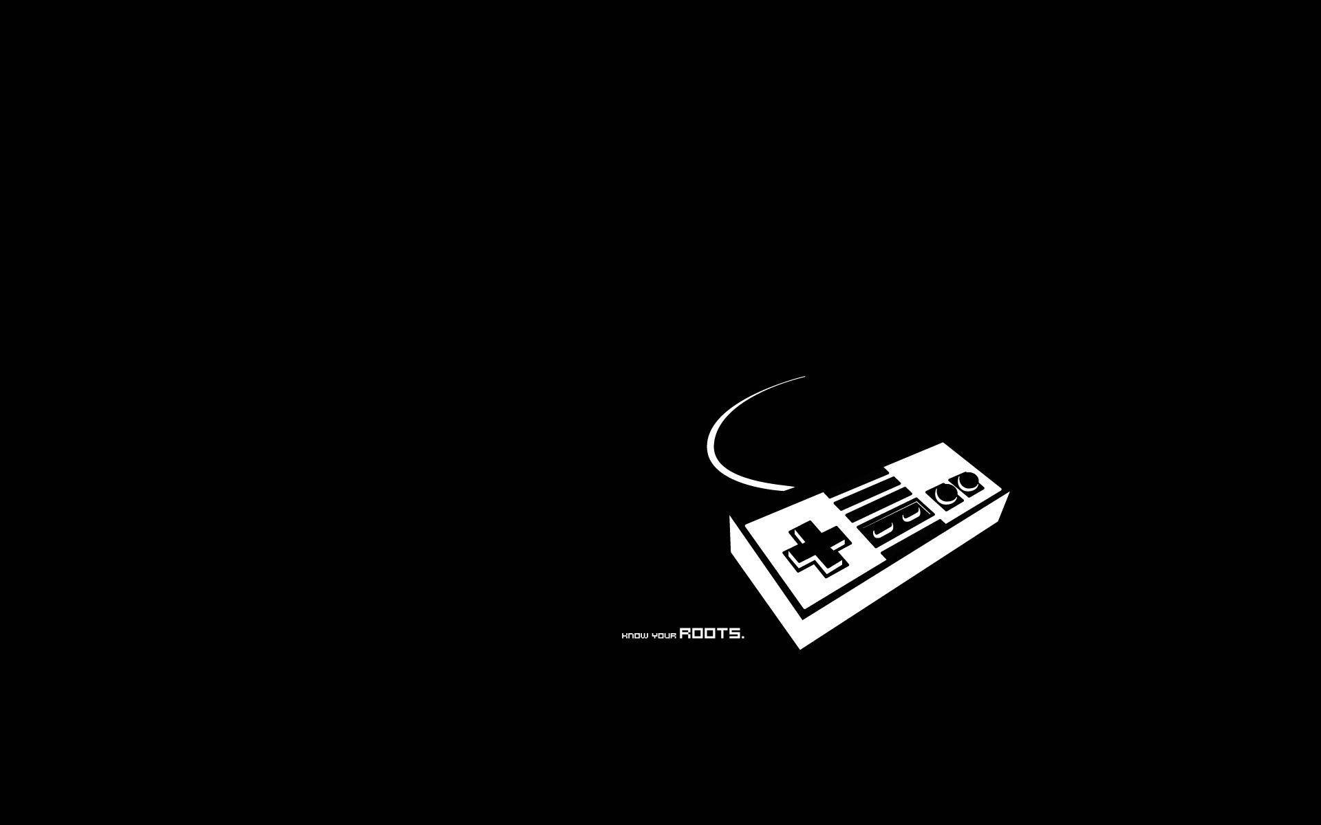 Minimalist Old Gaming Controller Background