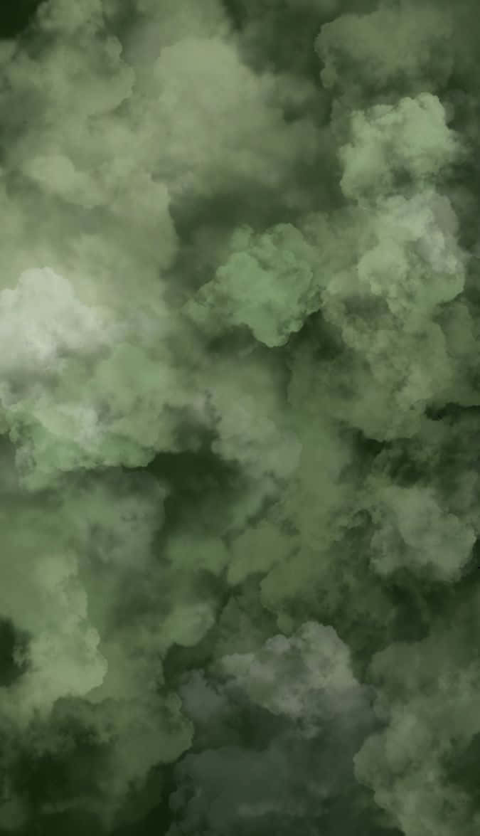 Minimalist Olive Green Pattern Wallpaper Background