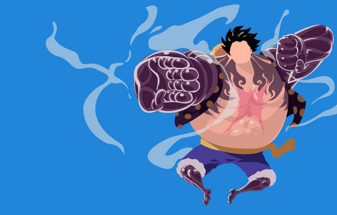 Minimalist One Piece Luffy Gear 4 Background