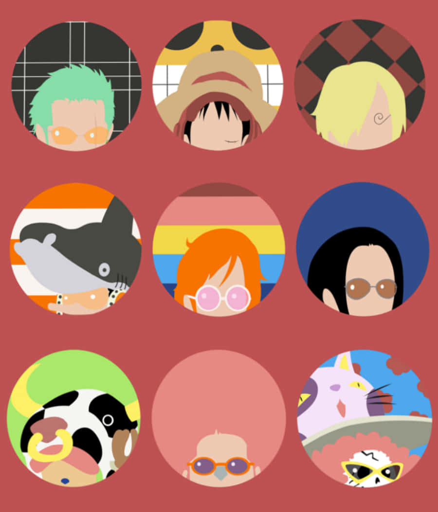 Minimalist One Piece Stylized Character Illustration Background