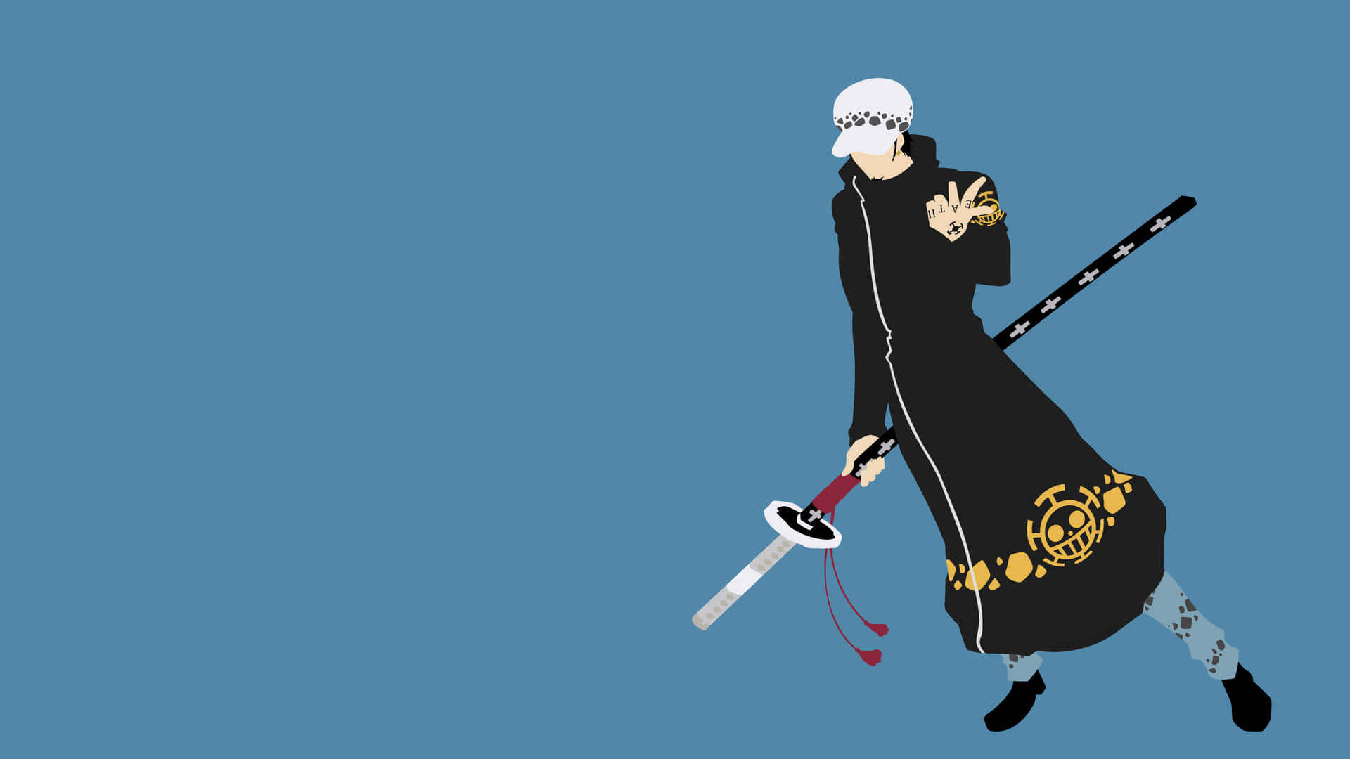 Minimalist One Piece Trafalgar Law Background