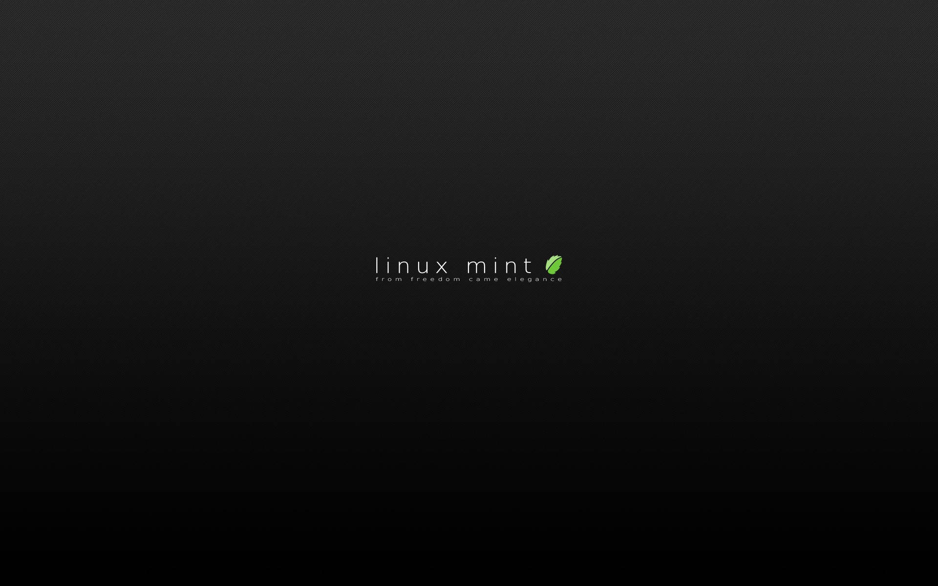 Minimalist Operating System Linux Mint Logo Background