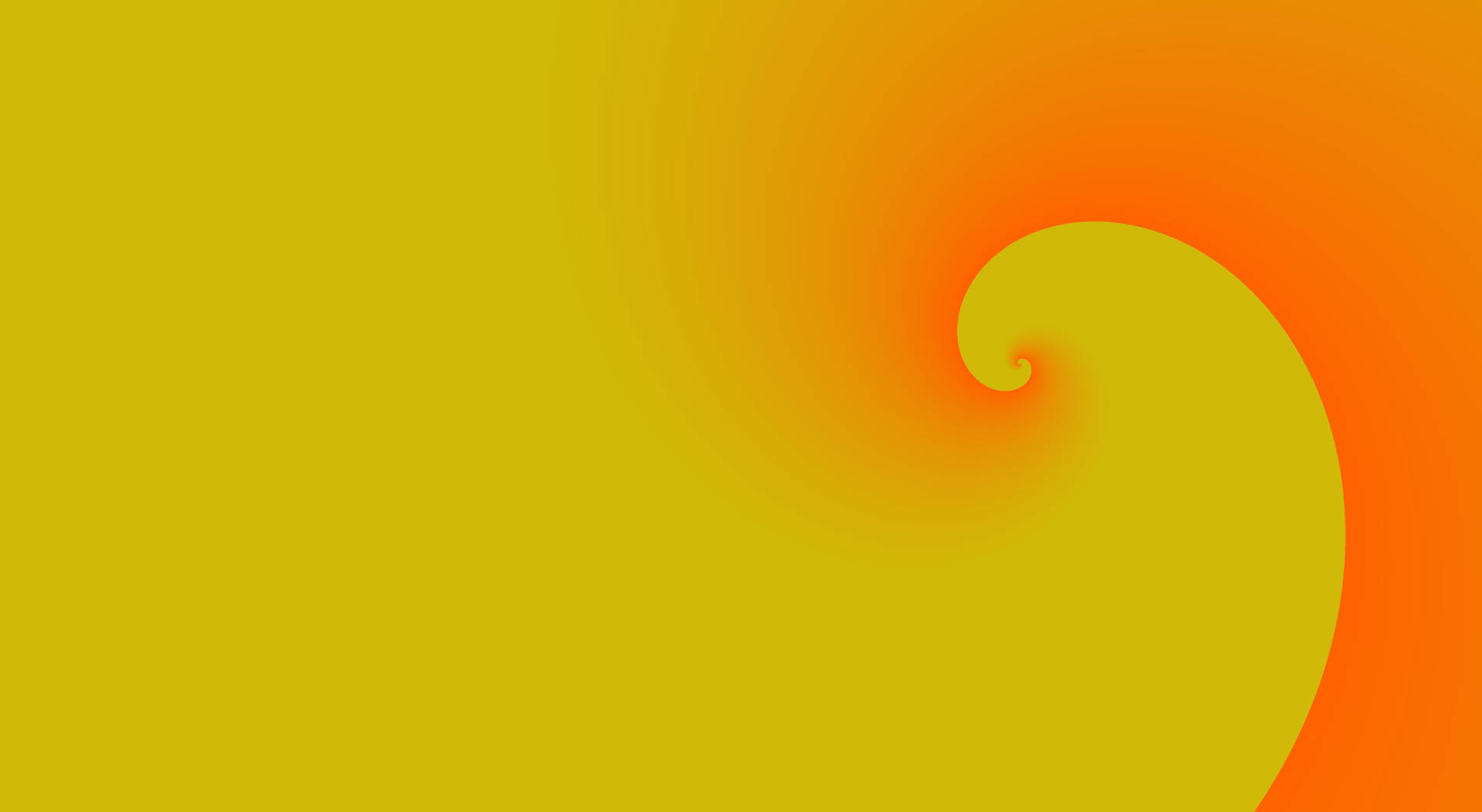 Minimalist Orange And Yellow Spiral