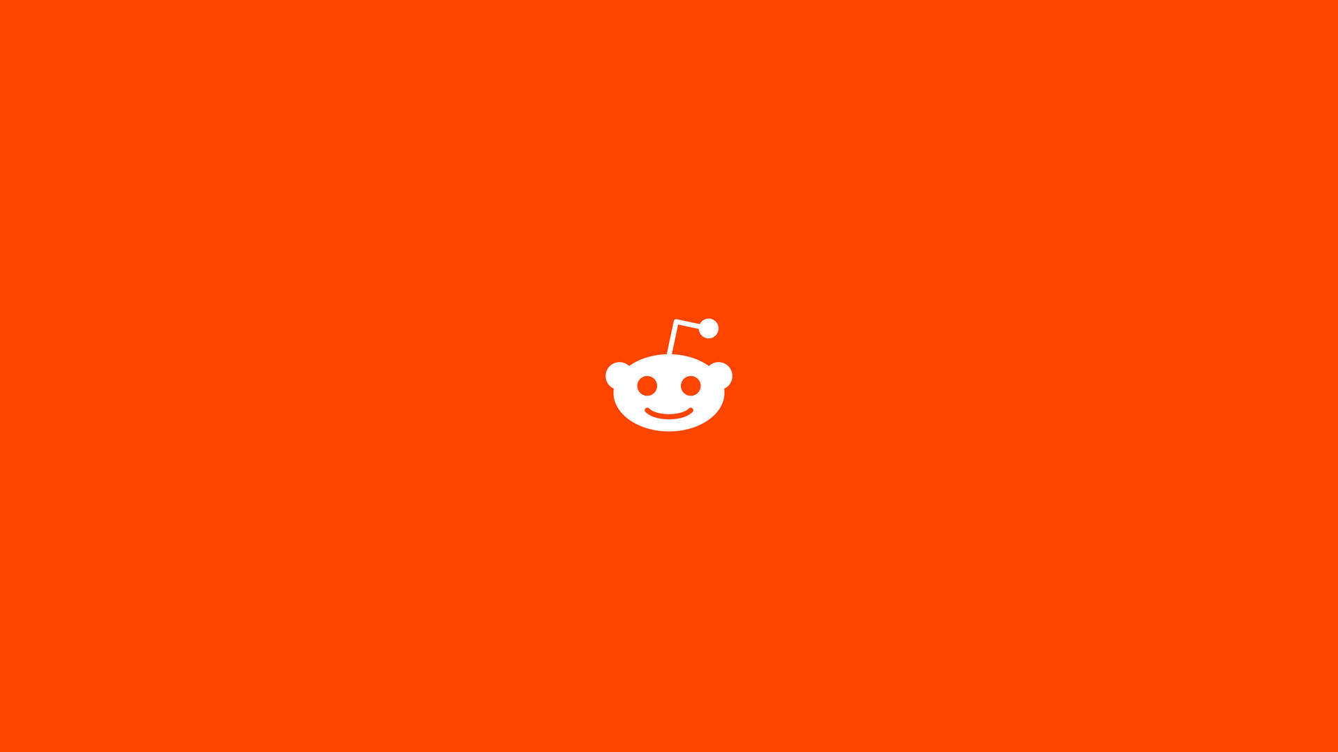 Minimalist Orange Reddit Logo Background