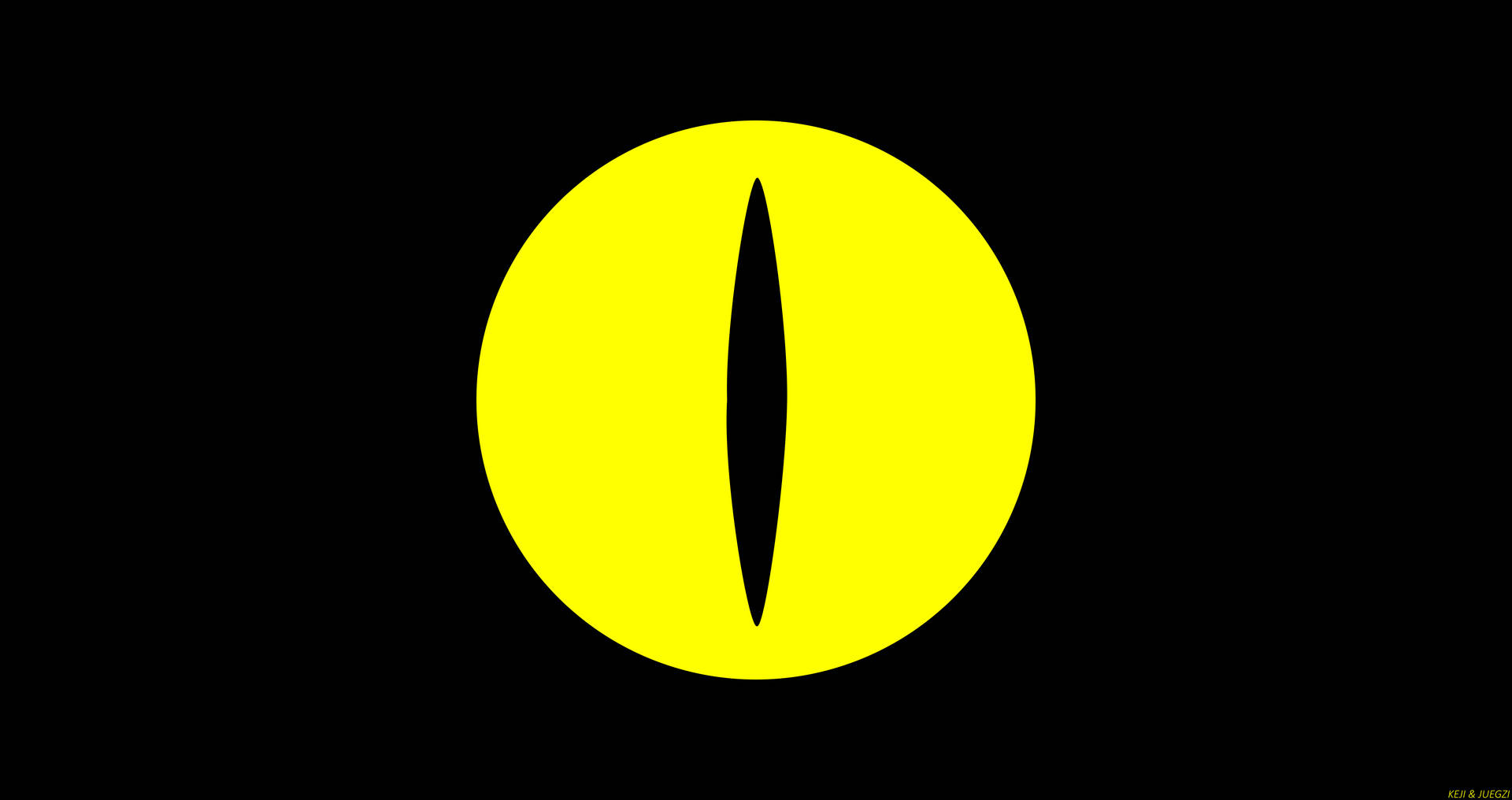 Minimalist Orochimaru Yellow Eye Background