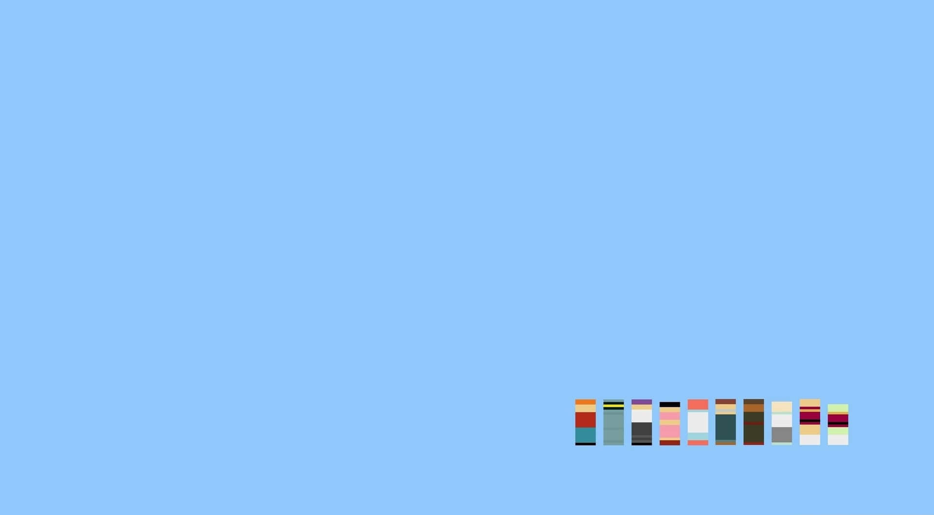 Minimalist Pastel Blue Aesthetic Desktop Background